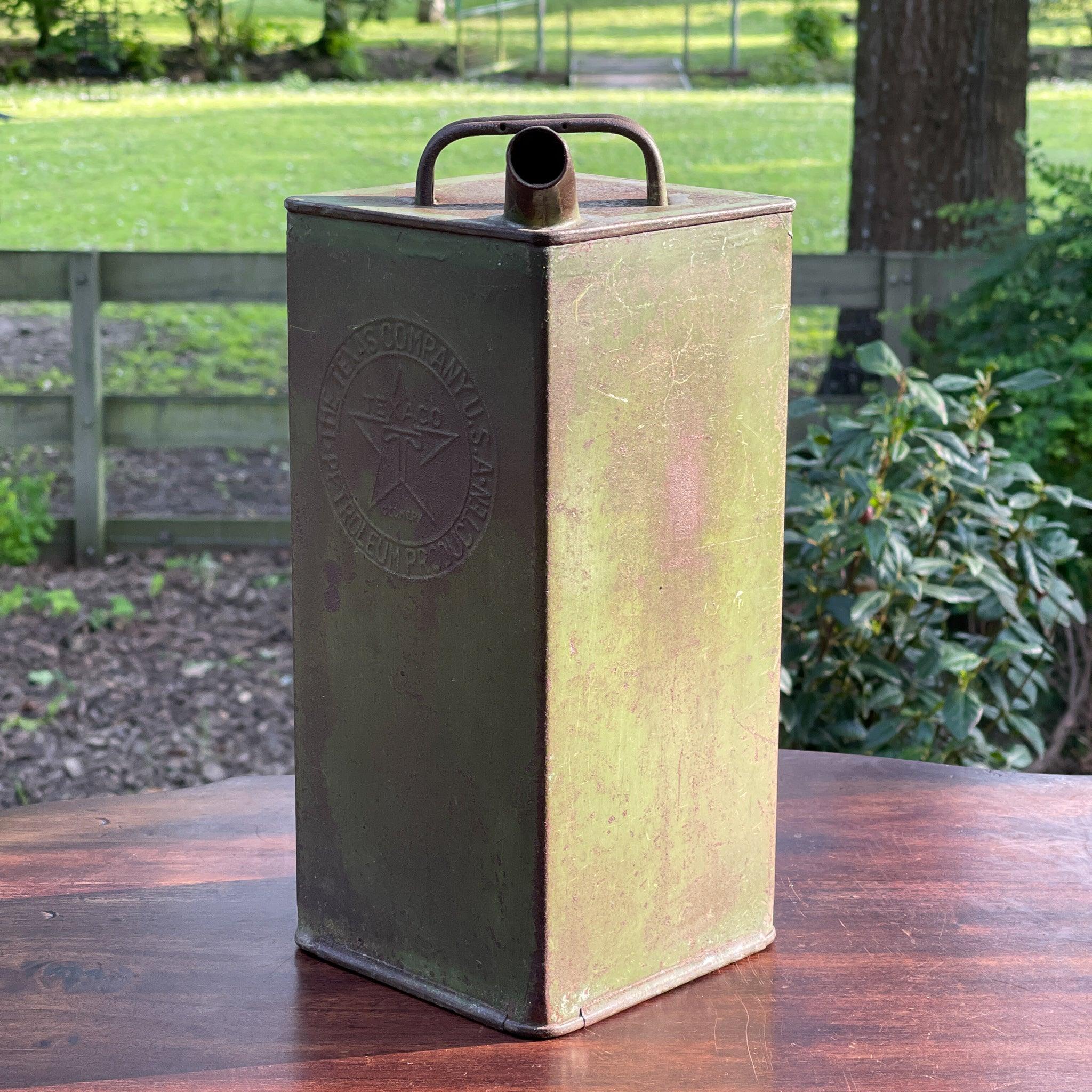 Vintage Texaco petroleum kan - The Collectionist
