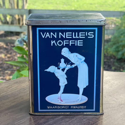 Vintage Van Nelle's Koffie bewaarblik - Bamestra Curiosa