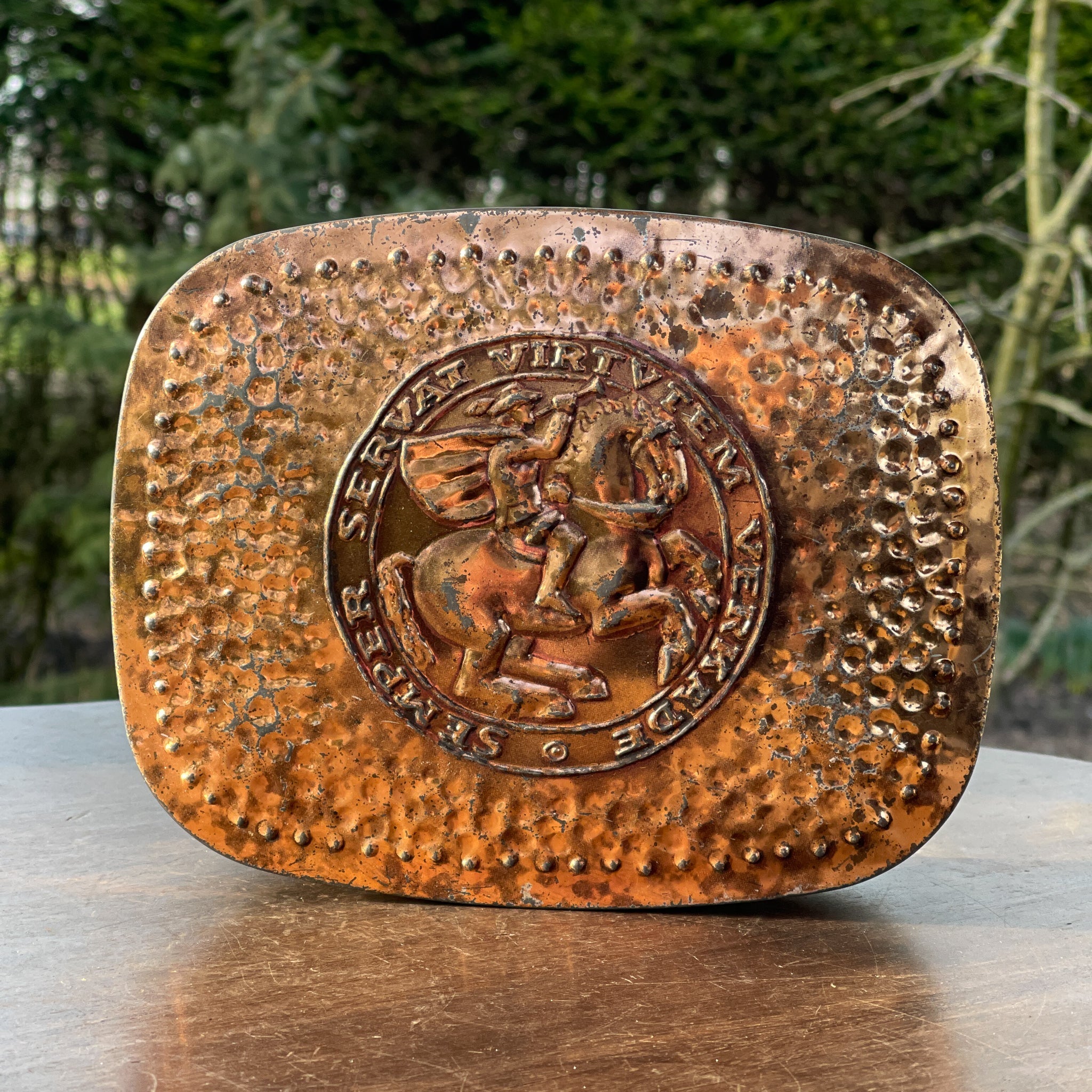 Vintage Verkade koektrommel Semper Servat Virtvtem - The Collectionist