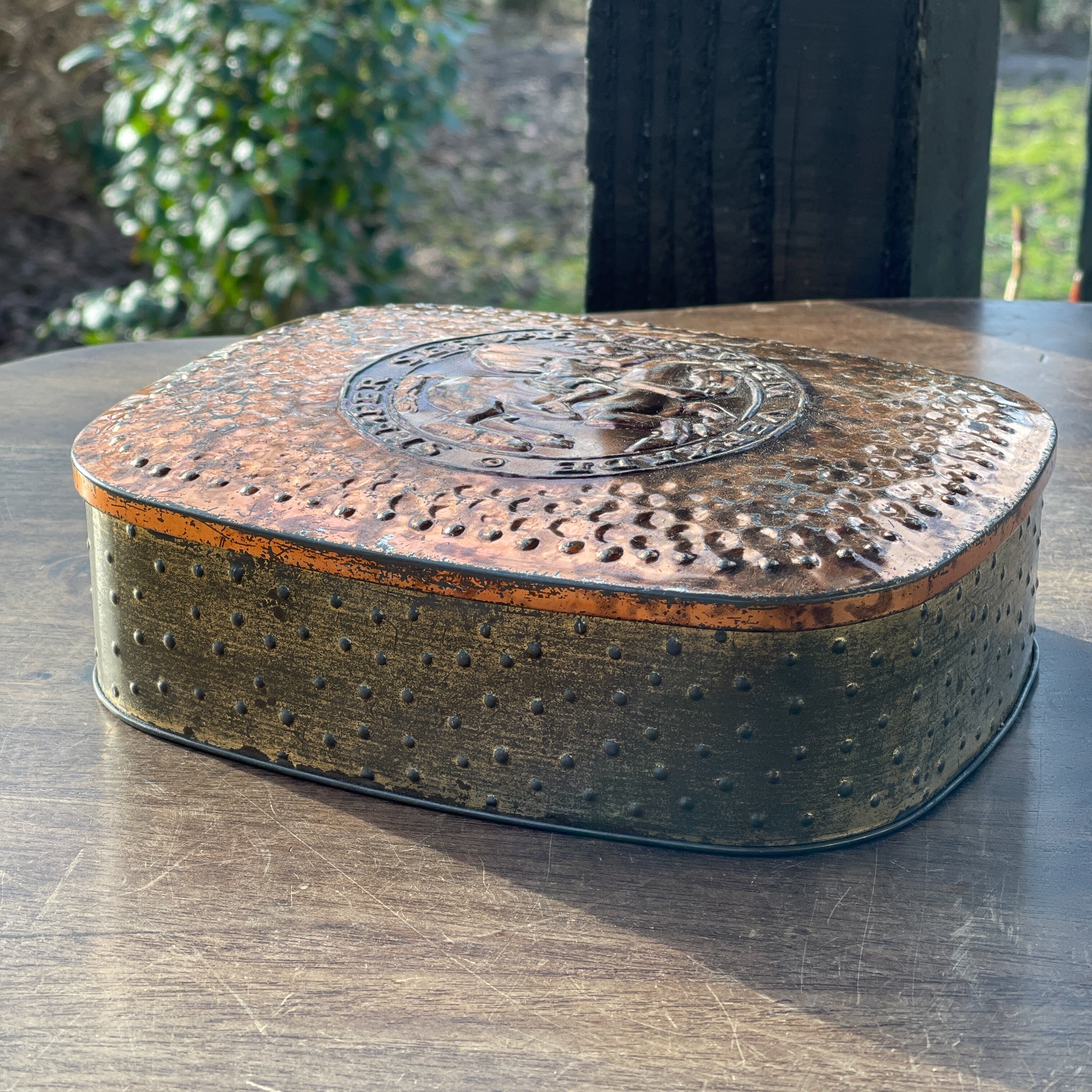 Vintage Verkade koektrommel Semper Servat Virtvtem - The Collectionist