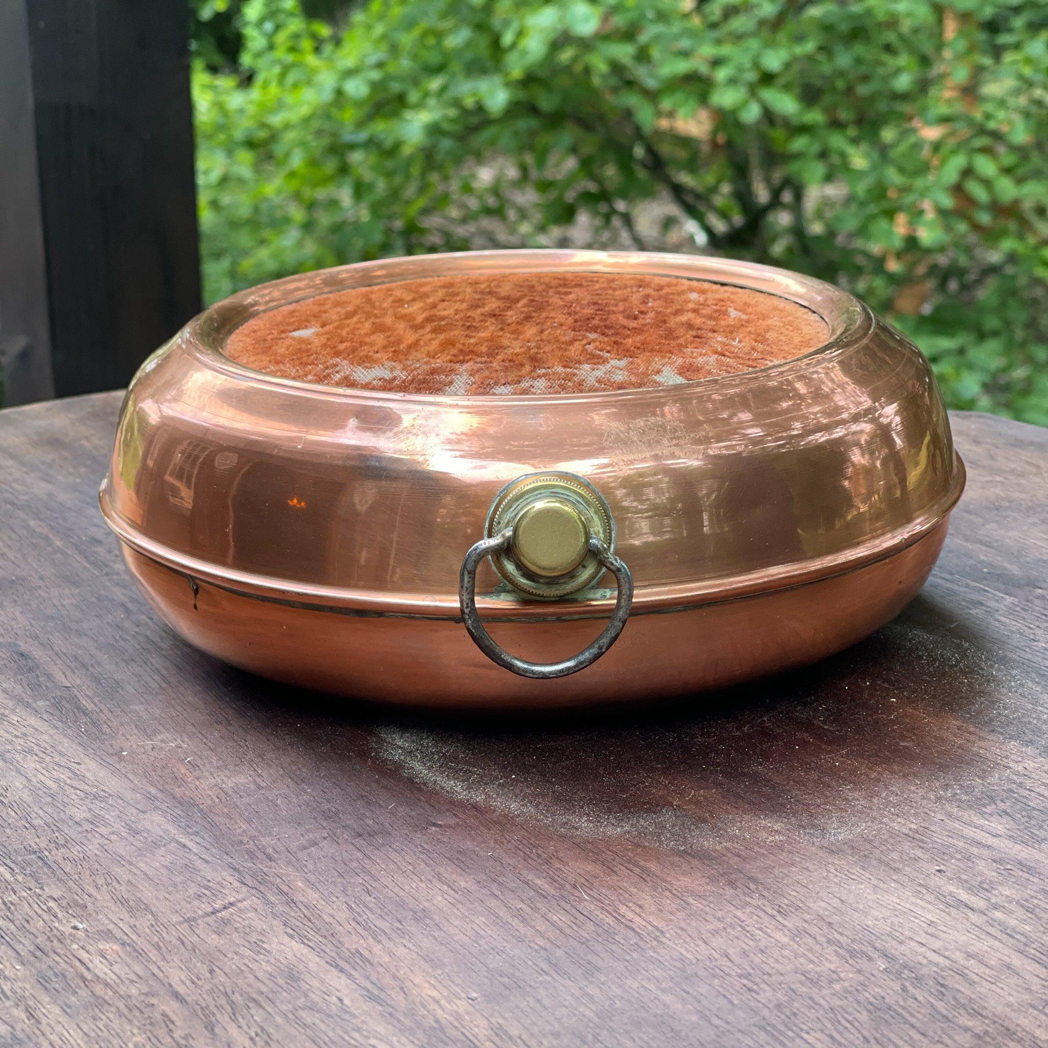 Vintage voetenwarmer of kruik van koper - The Collectionist