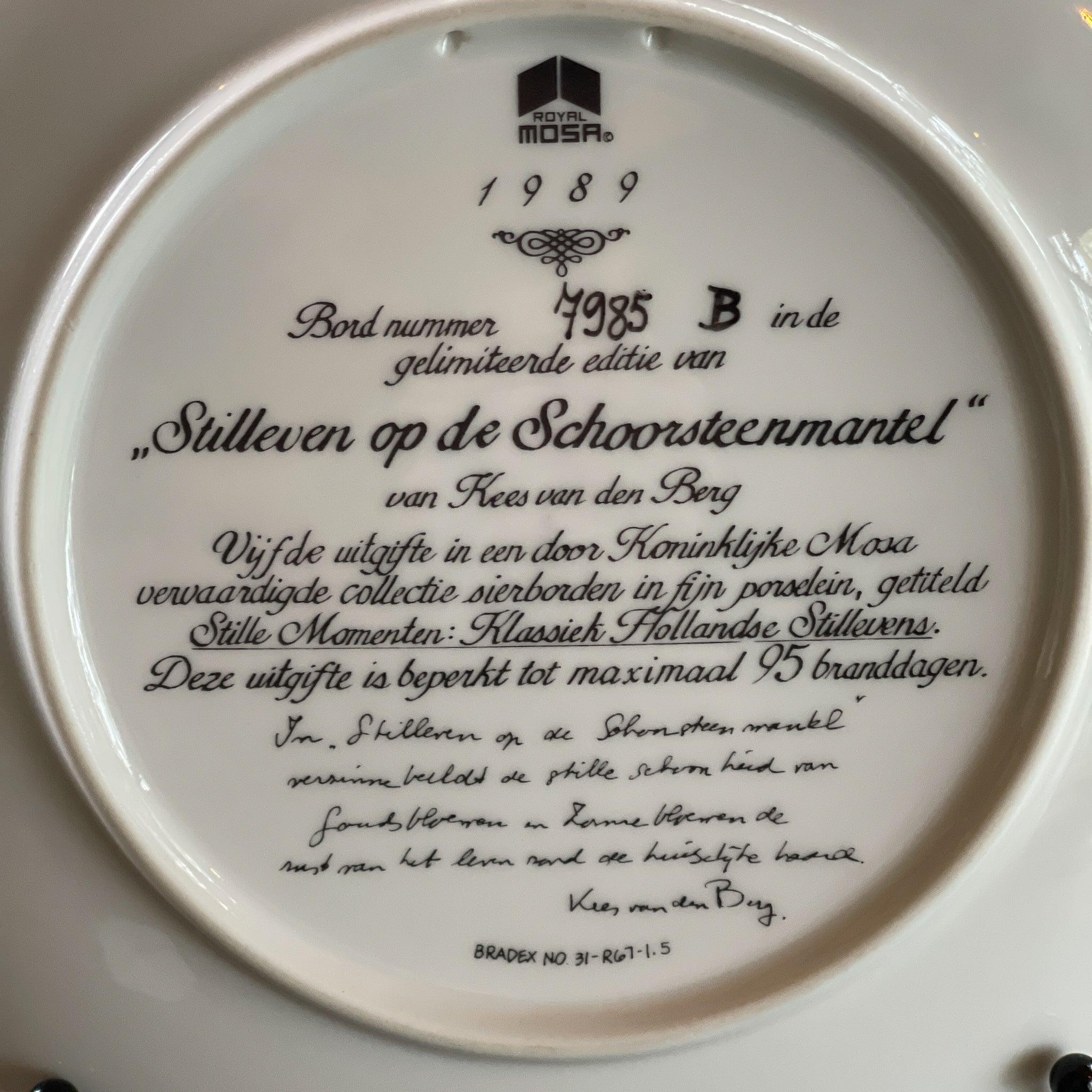 Wandbord "Stilleven op de schoorsteenmantel" Kees van den Berg - The Collectionist