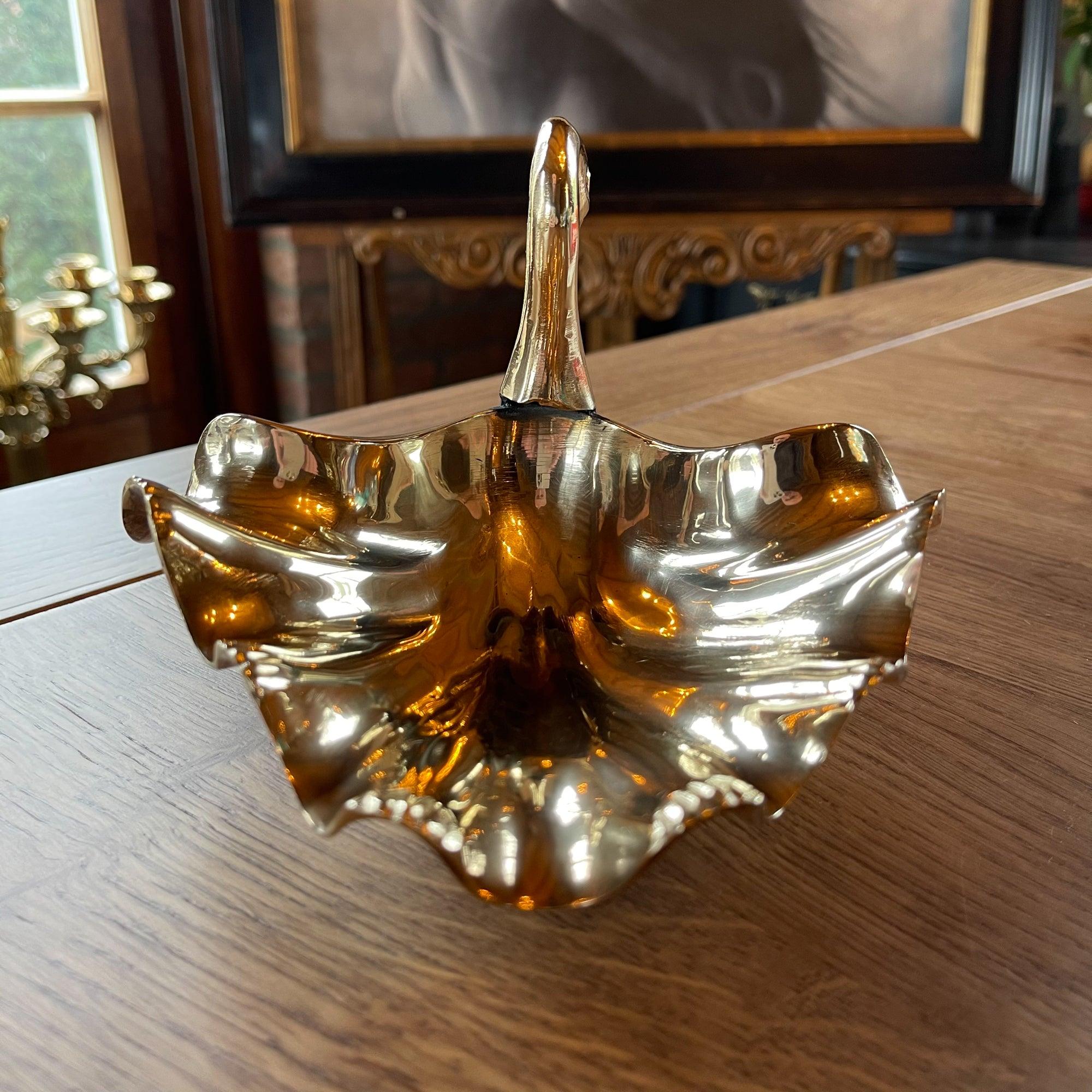 Zwaan schaaltje van messing - The Collectionist