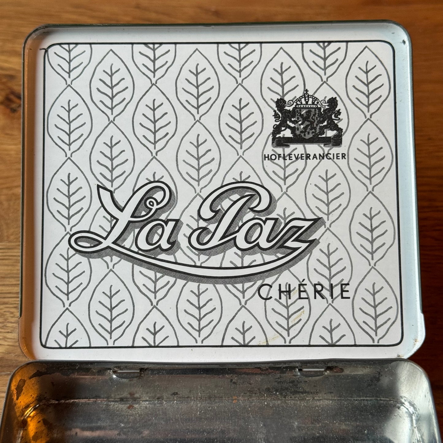 La Paz Chérie cigar tin – green – vintage