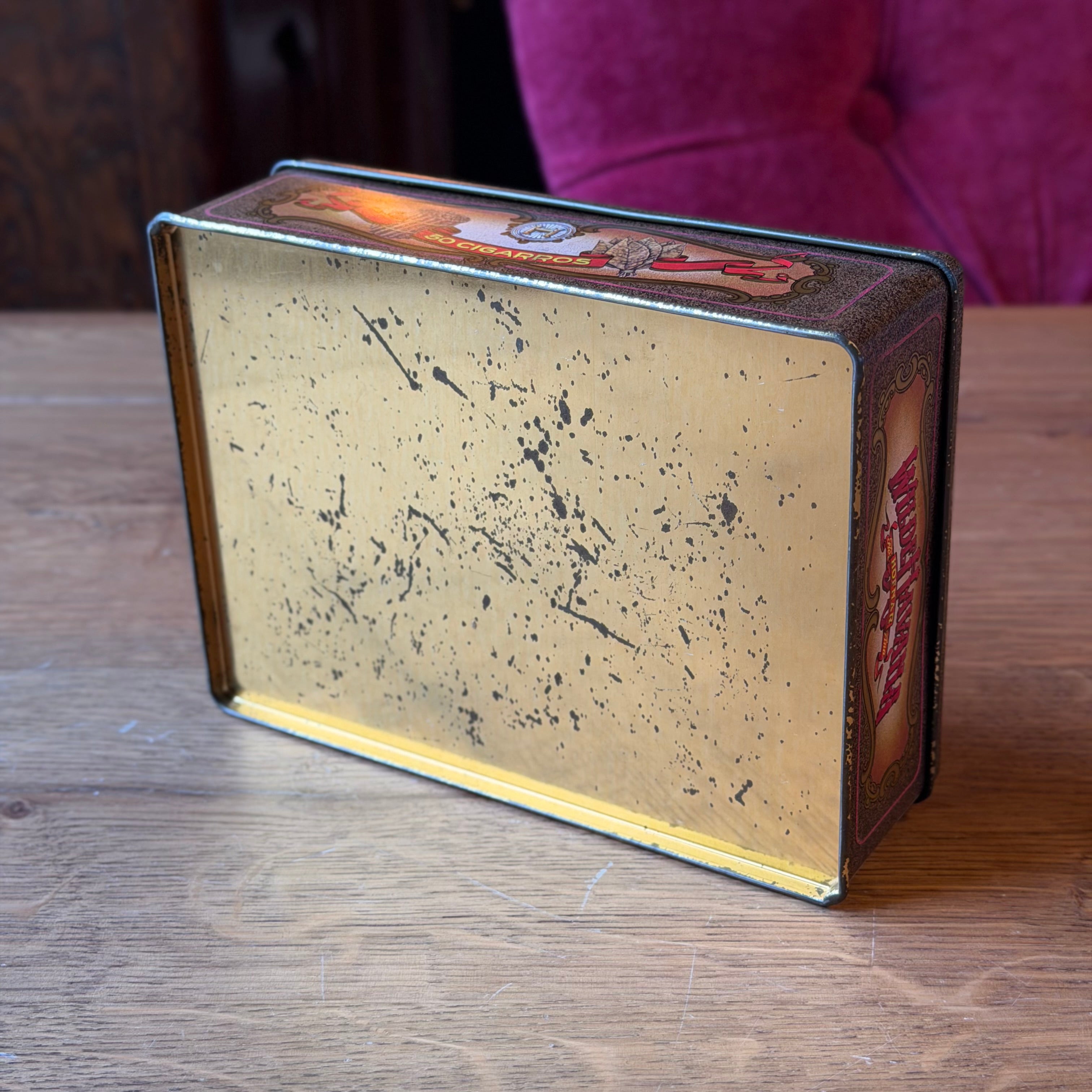 Vintage Zigarrendose „Wild Havana“ – Jester – 50 Zigarren – lithografische Dose