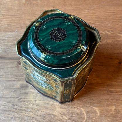 Vintage Douwe Egberts Pickwick Tea Tin – Green &amp; Gold