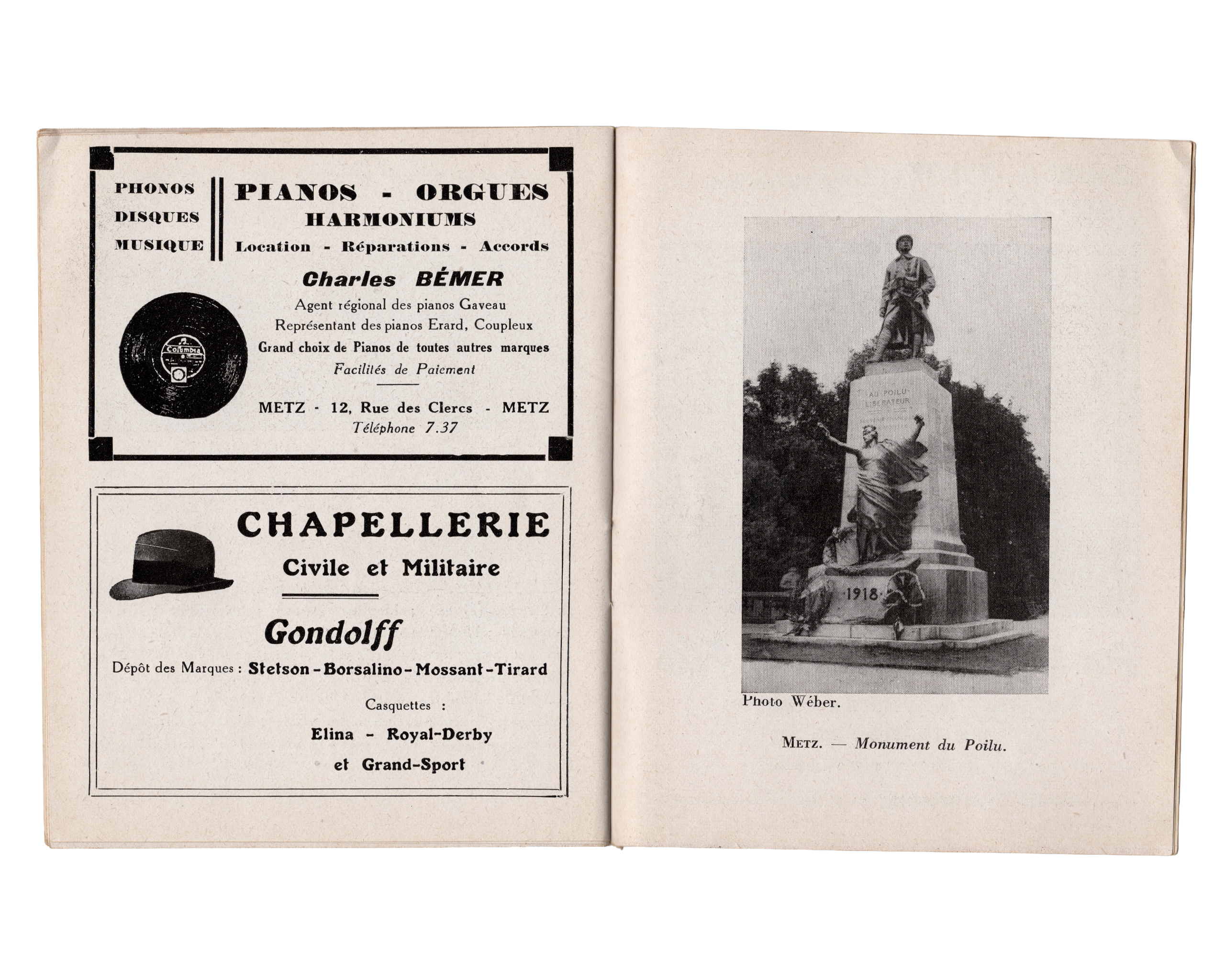 Petit guide touristique Metz Moselle années 1930 Extension Touristique Française