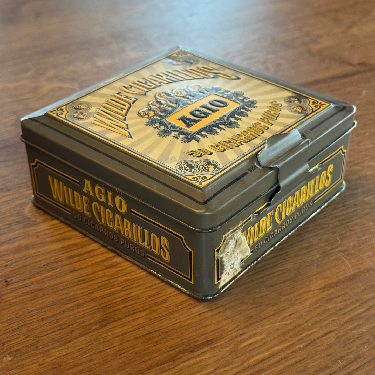 Agio Wilde Cigarillos blik – 50 Cigarros Puros – ca. 1960–1970