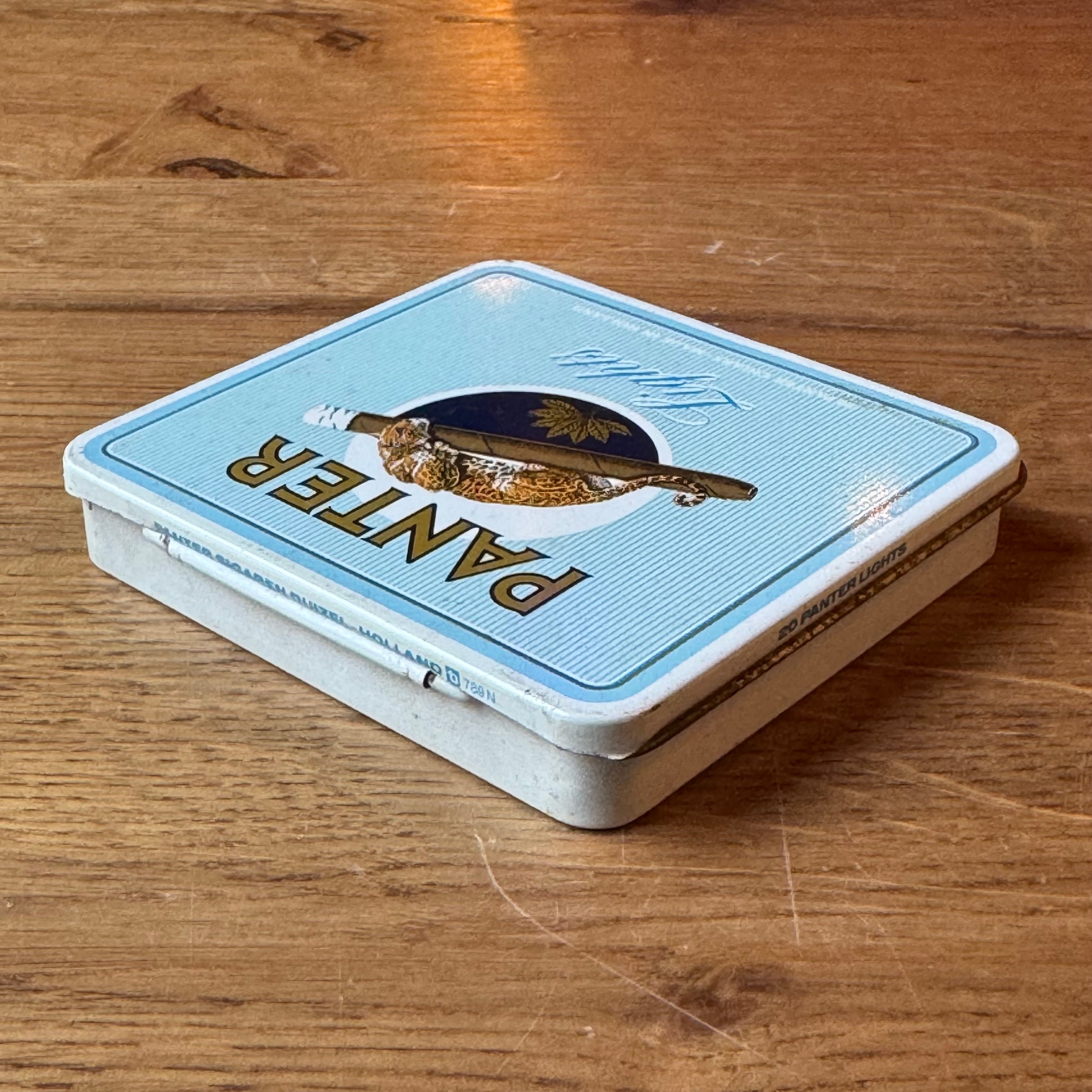 Panther Lights cigar tin – vintage Dutch cigar tin