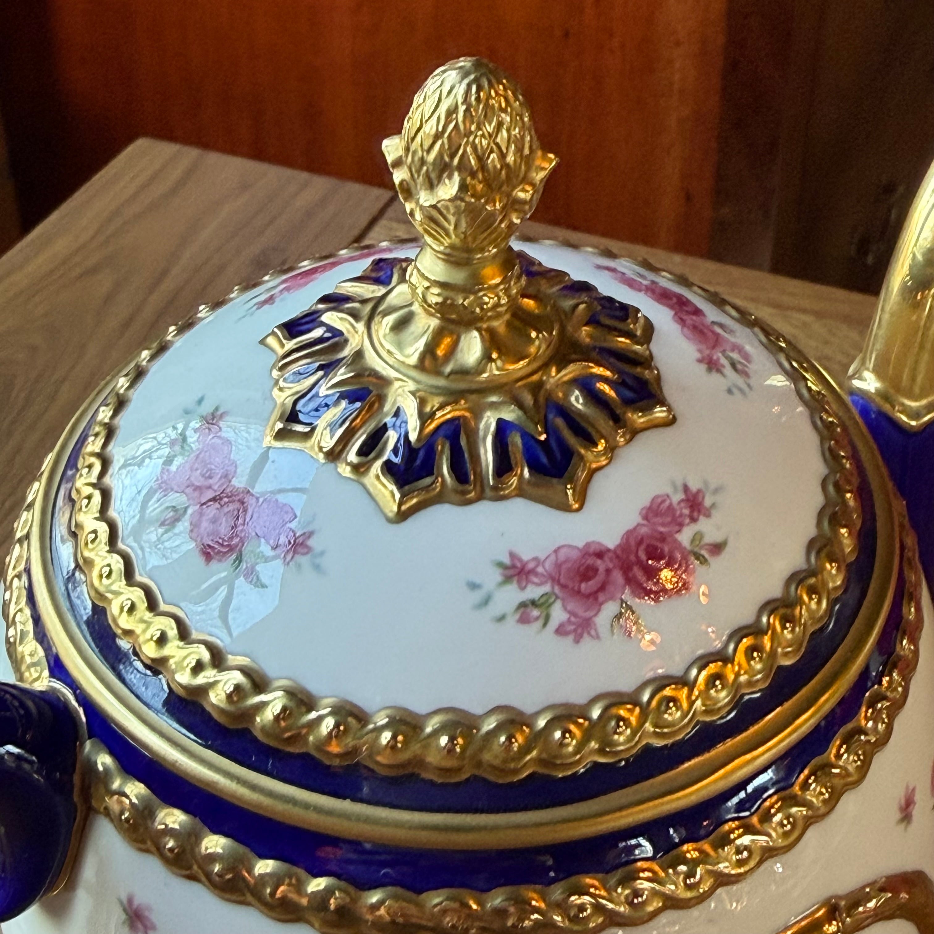 House of Fabergé – The Fabergé Egg Imperial Teapot – decorative porcelain teapot