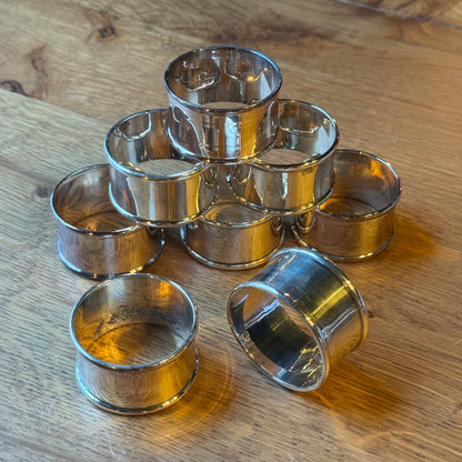 Set van 8 Verzilverde Servetringen – 2S90 – Tijdloze Elegantie