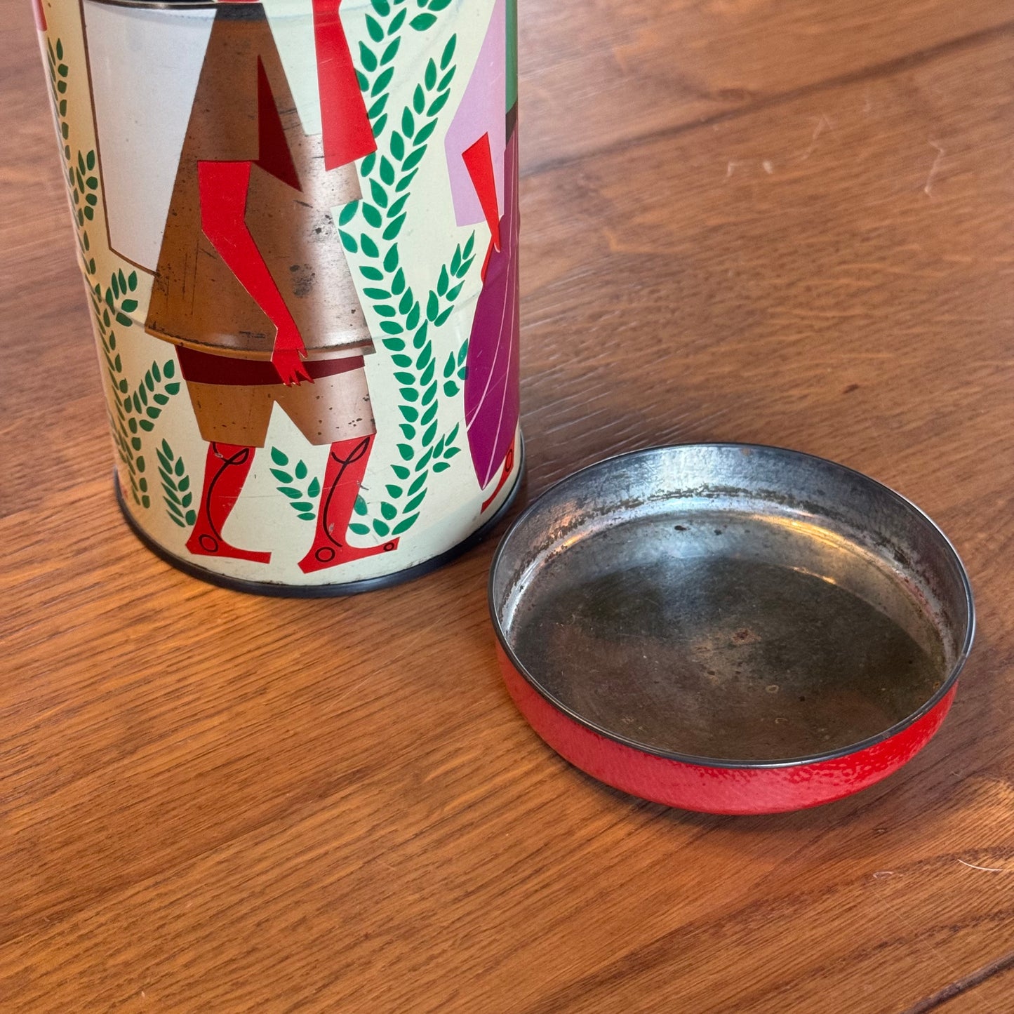 Albert Heijn coffee tin – modernist design – ca. 1950