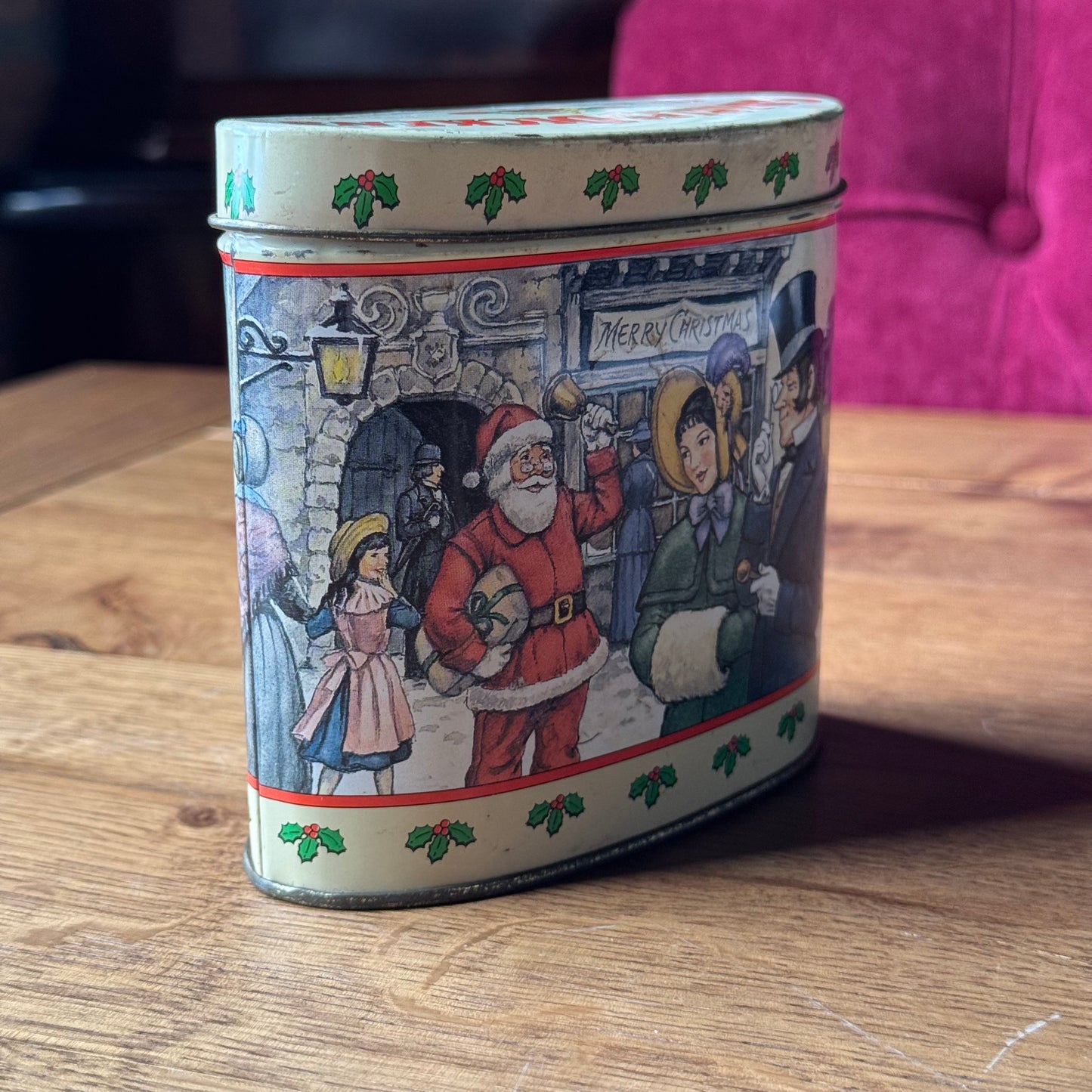 Vintage Charles Dickens Cacao Almonds Kerstblik – Victoriaanse Illustraties