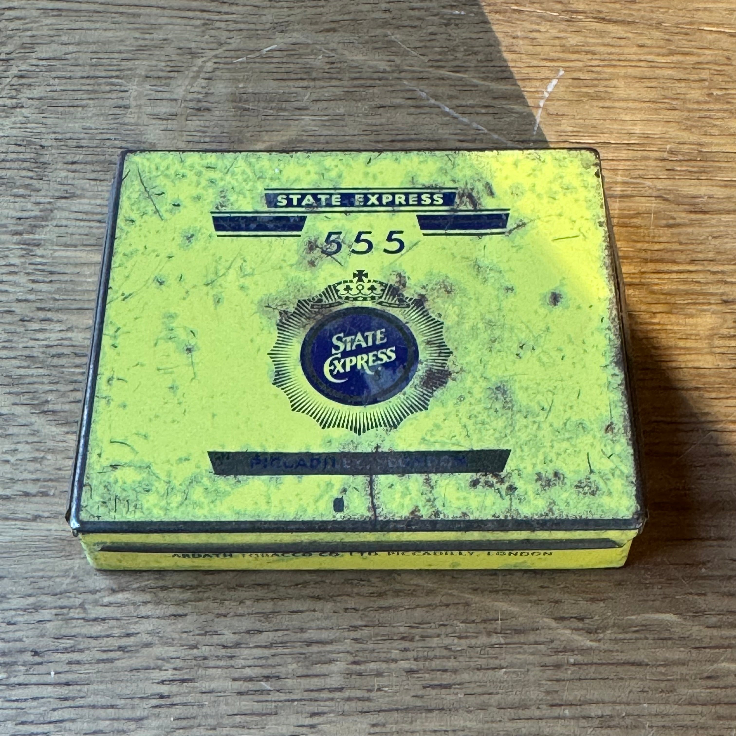 Vintage State Express 555 cigarette tin — Ardath Tobacco London