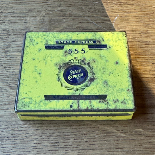 Vintage State Express 555 sigarettenblik — Ardath Tobacco London