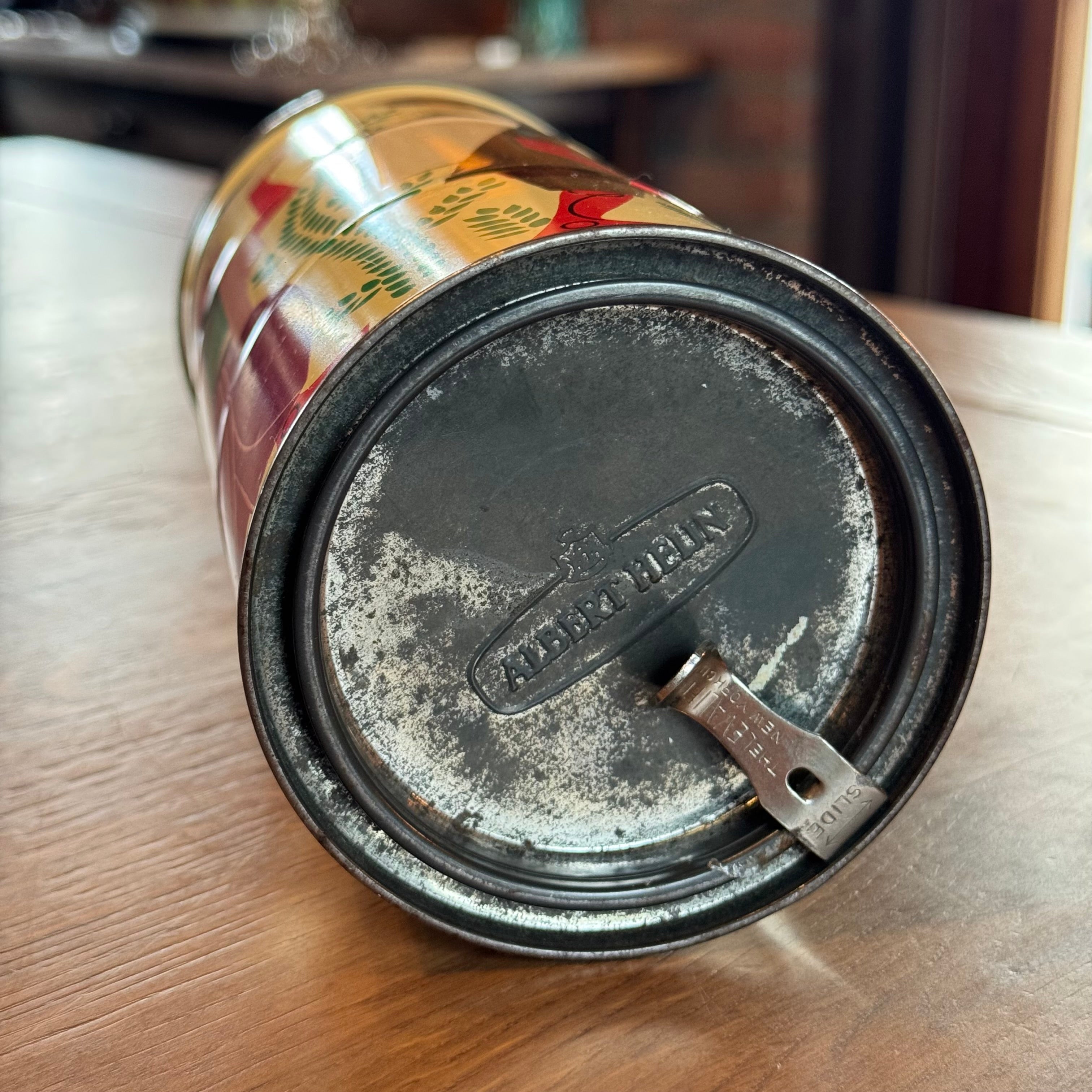 Albert Heijn coffee tin – modernist design – ca. 1950