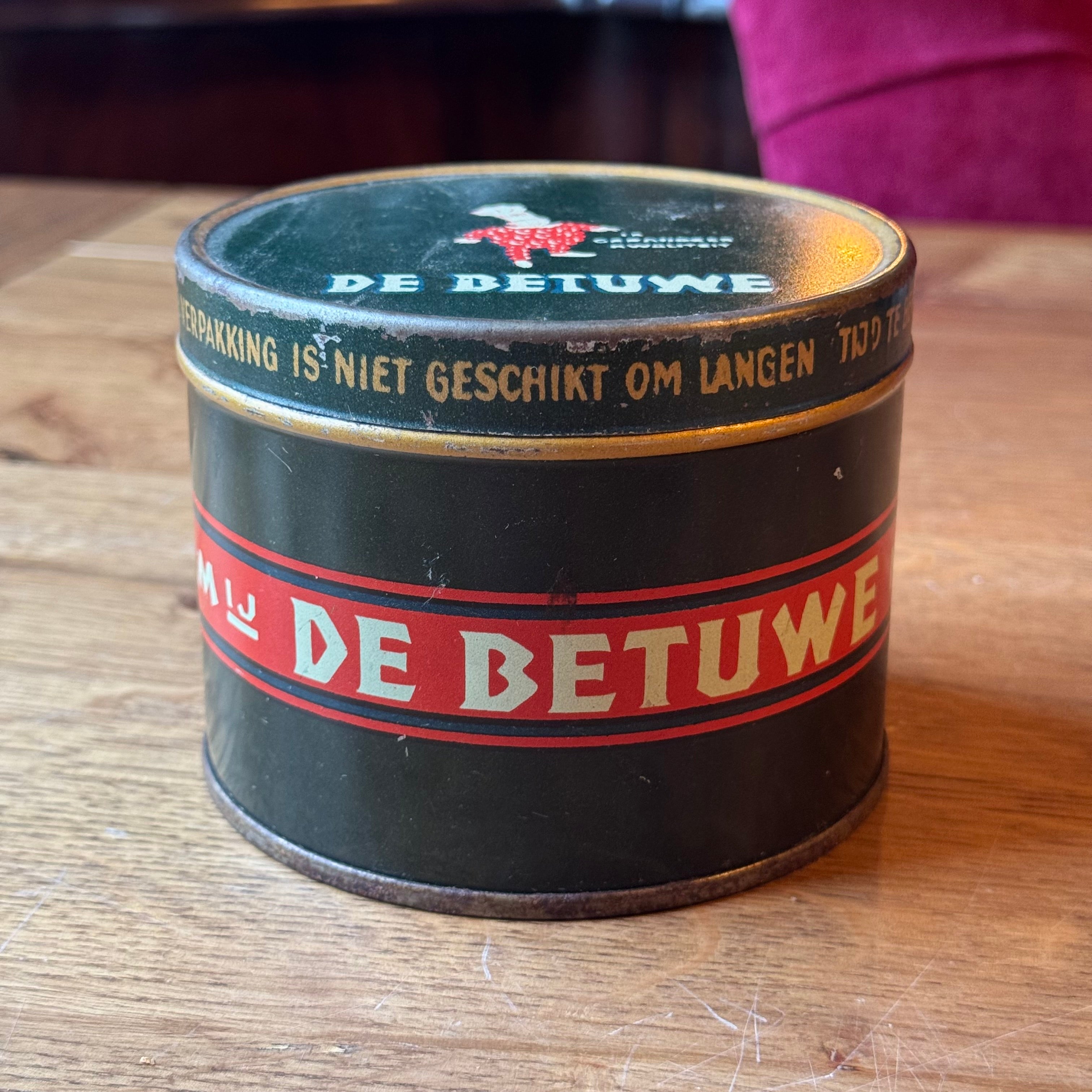 Vintage 'De Betuwe' Tin - Flipje Tiel - Conpura Apple Syrup (1950s)