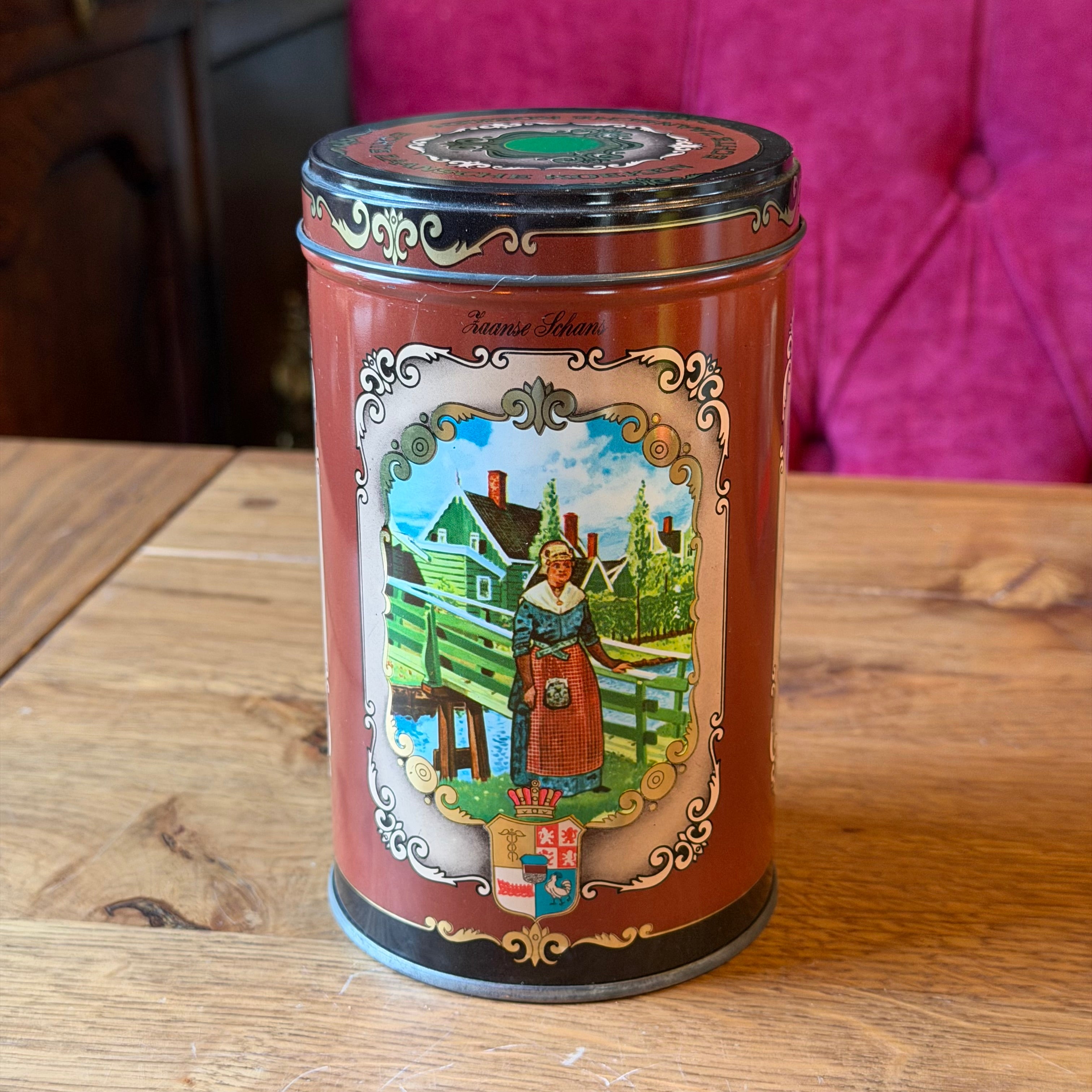 Albert Heijn cookie tin Real Zaansche Cookies with Zaan scenes