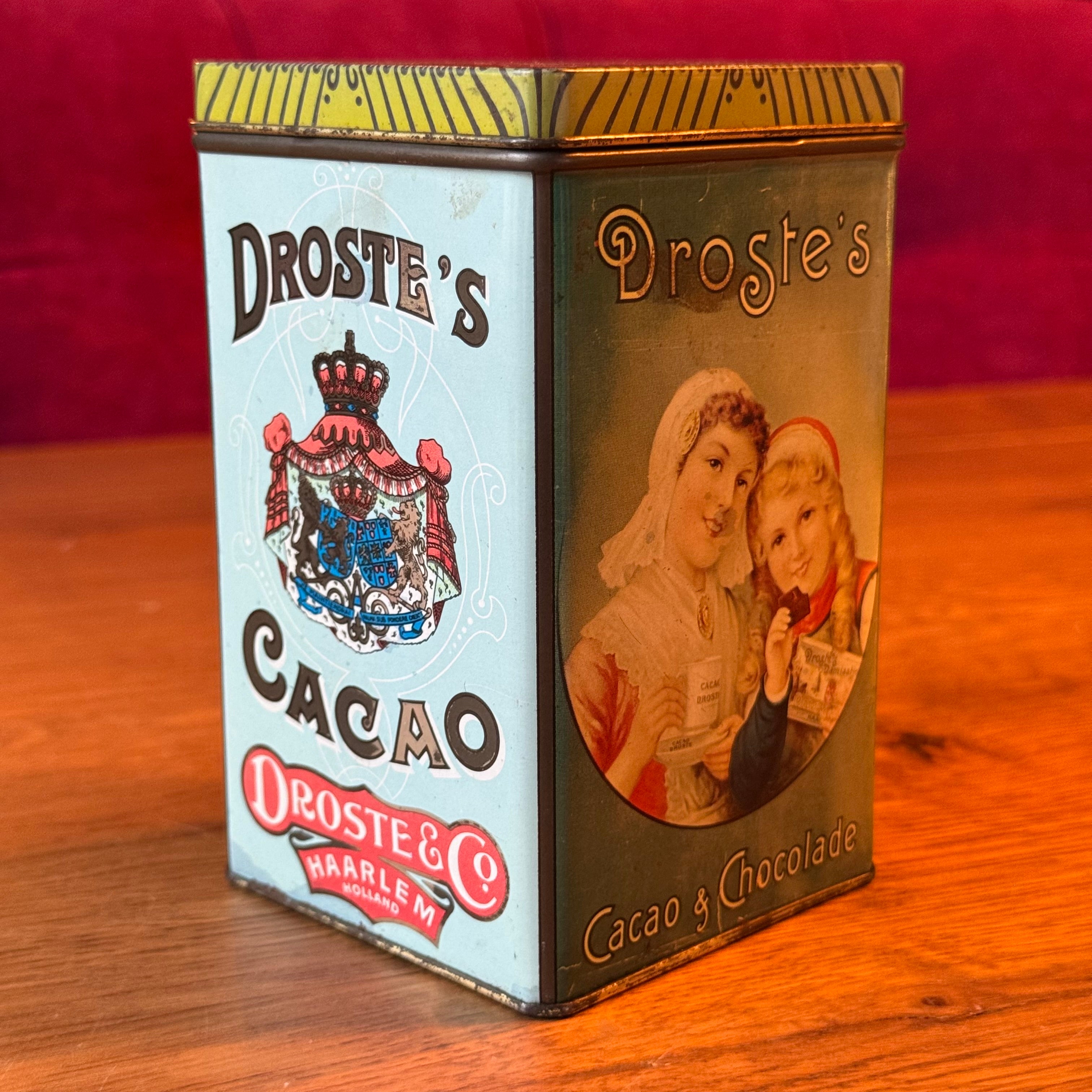 Vintage Droste's Cocoa &amp; Chocolate Tin - Nurse &amp; Girls - Haarlem