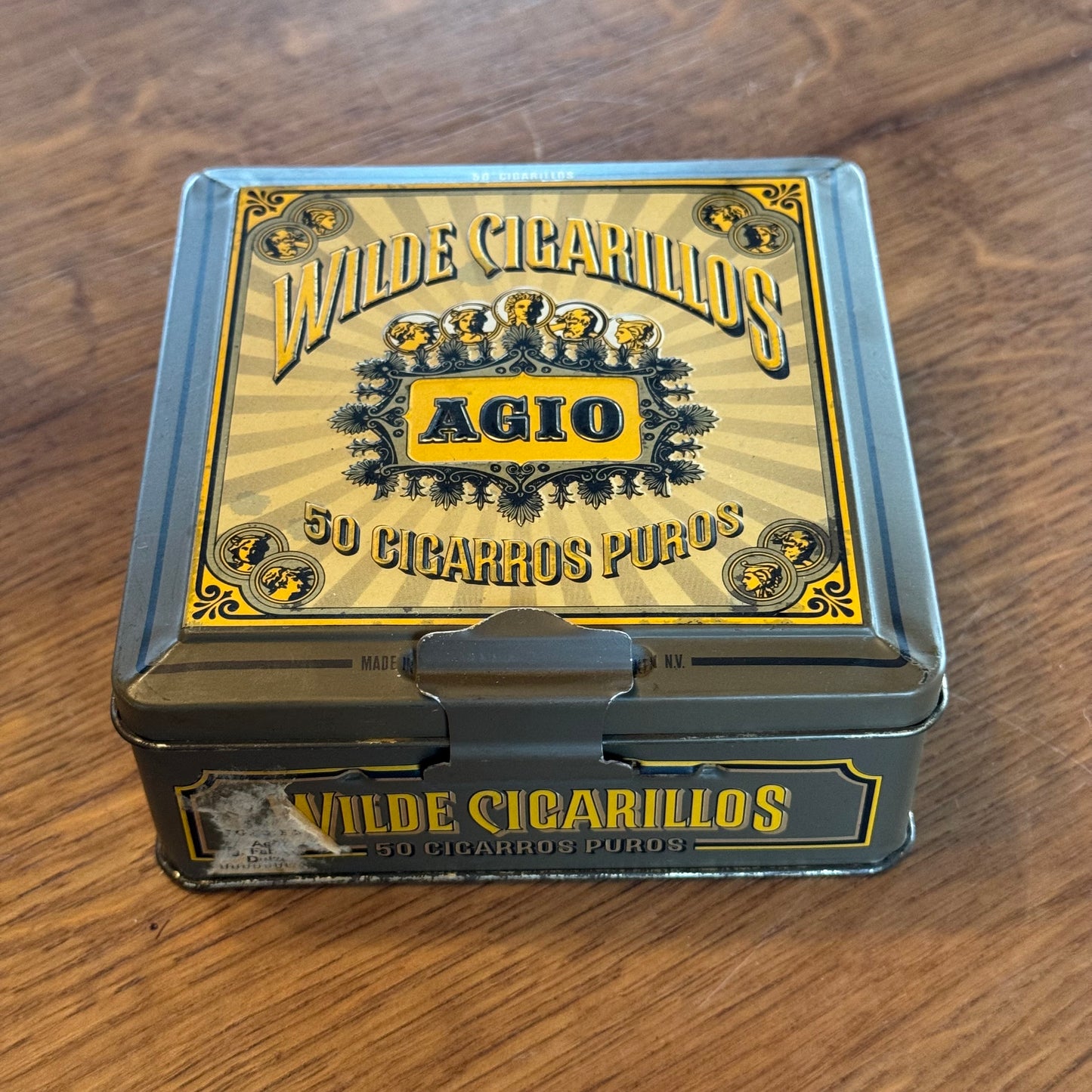Agio Wilde Cigarillos blik – 50 Cigarros Puros – ca. 1960–1970