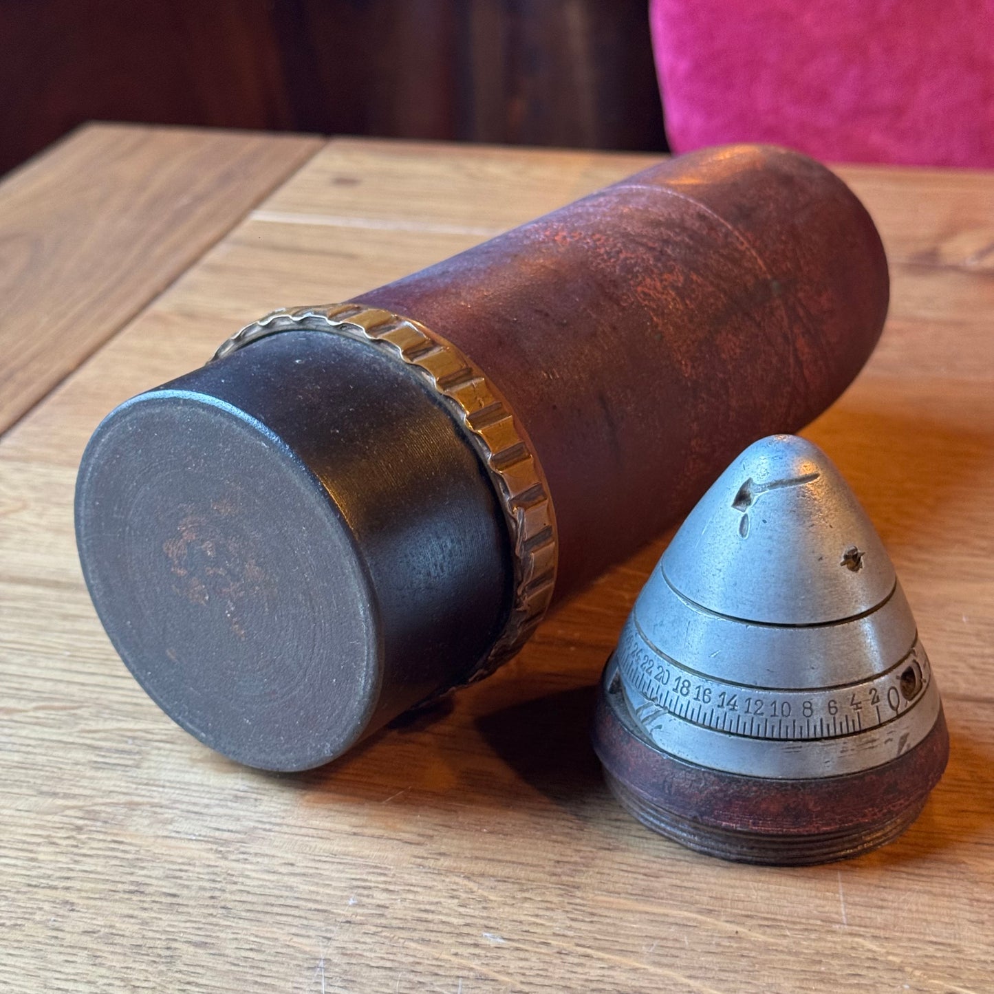 Antieke Artillerie Granaat WWI