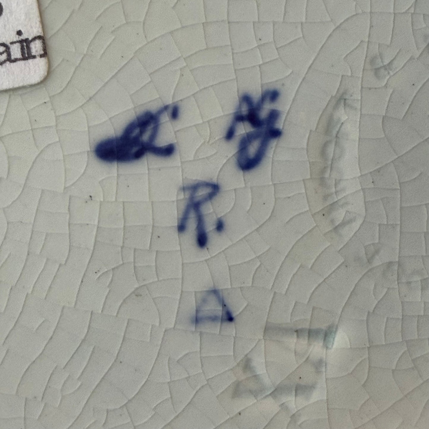 Antiek Delfts blauw wandbord met molens – De Porceleyne Fles (Royal Delft), ca. 1911