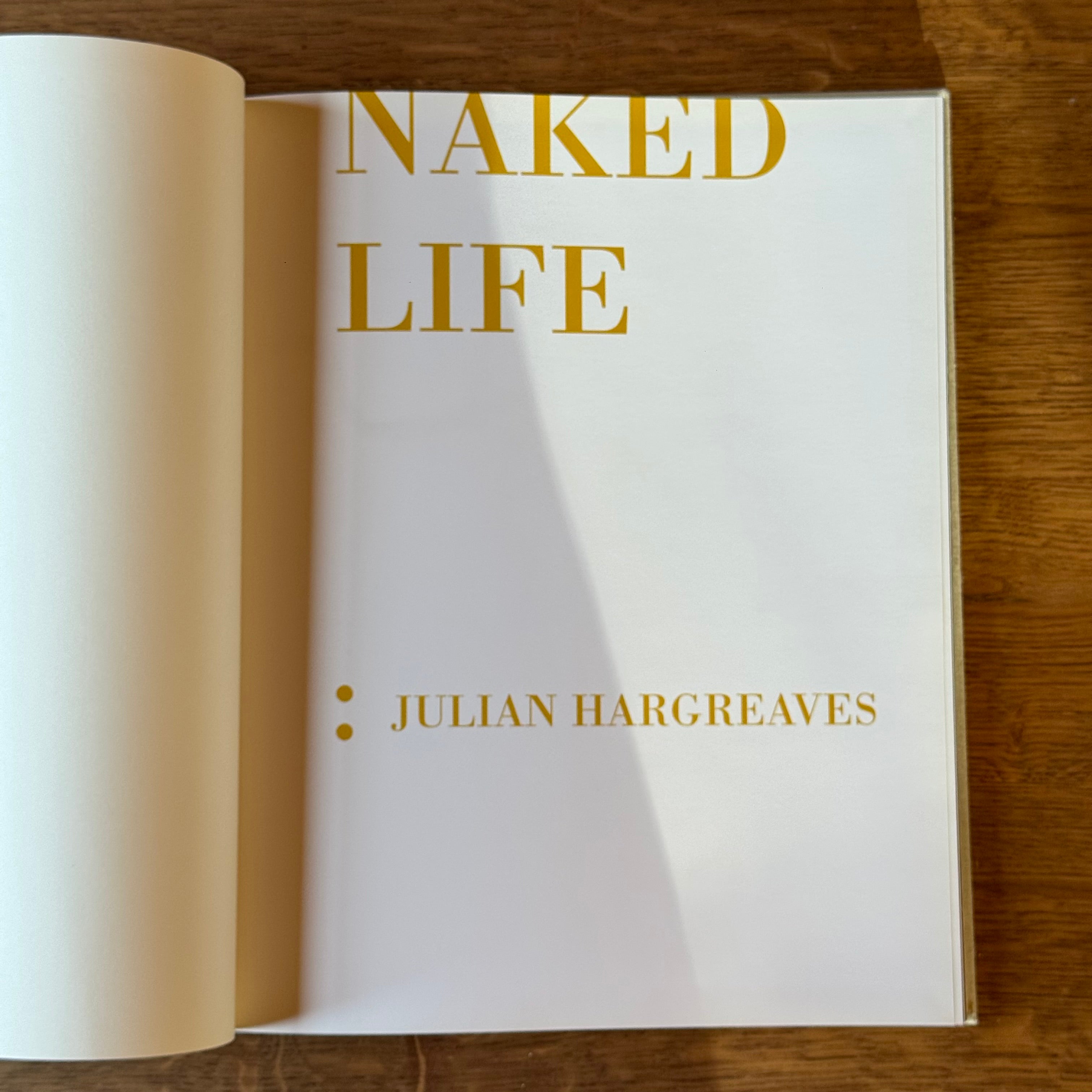 Naked Life – Julian Hargreaves – Male Photography in Luxury Linen Hardcover (2000)