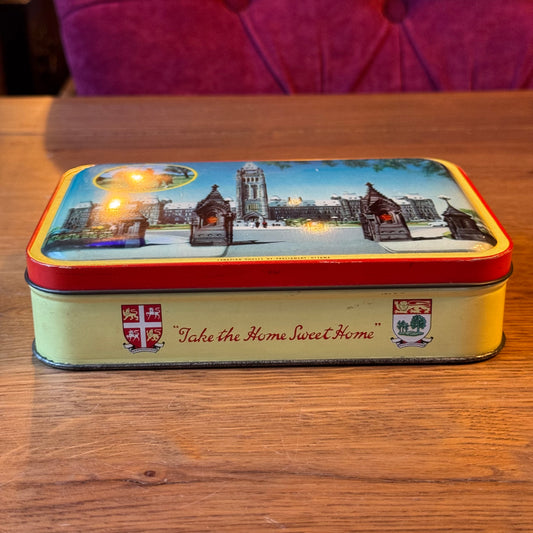 Blue Bird Toffee Tin – Canadian Houses of Parliament, Ottawa – ca. 1950–1960