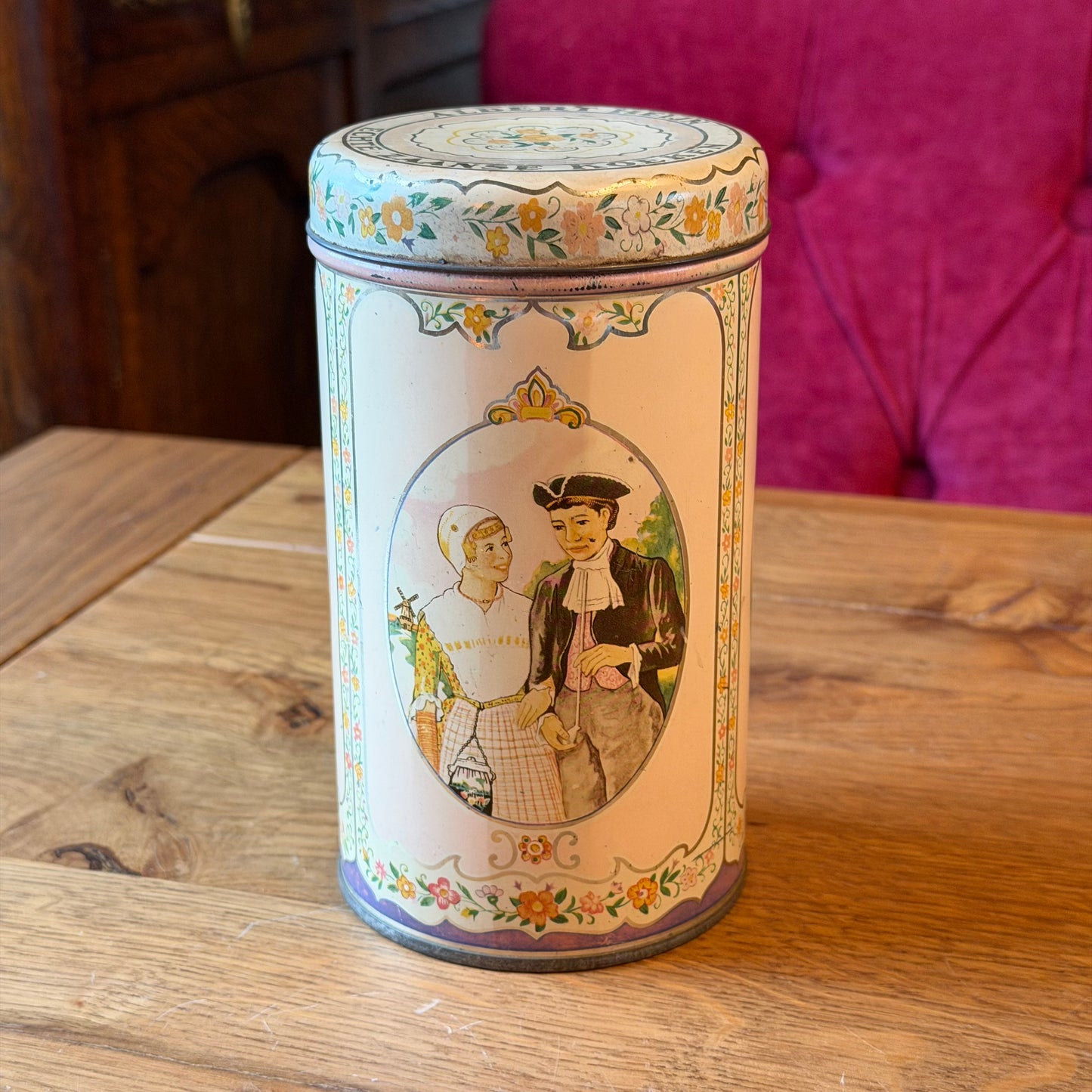Vintage Albert Heijn Coffee Tin – Real Zaanse Coffee – Dutch Decorative Tin