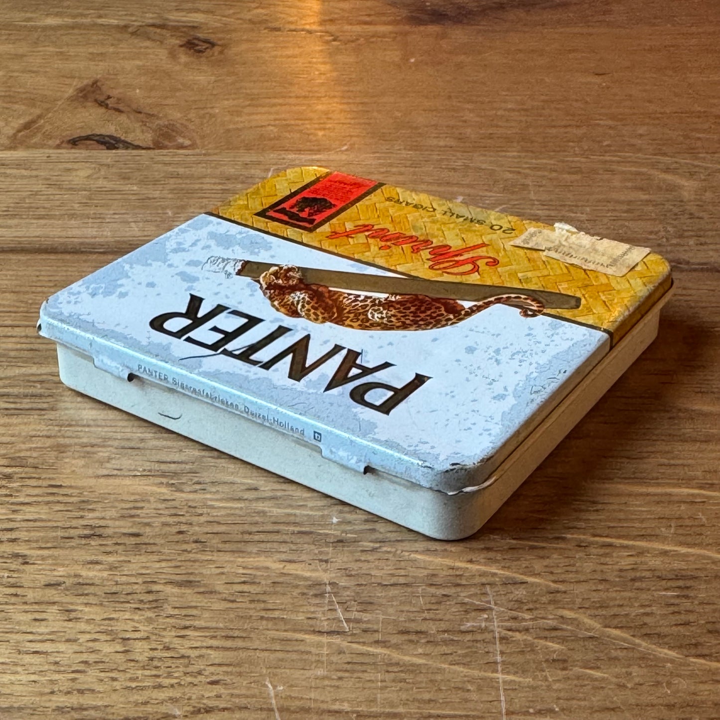 Panter Sprint sigarenblik – wit/geel – 20 small cigars