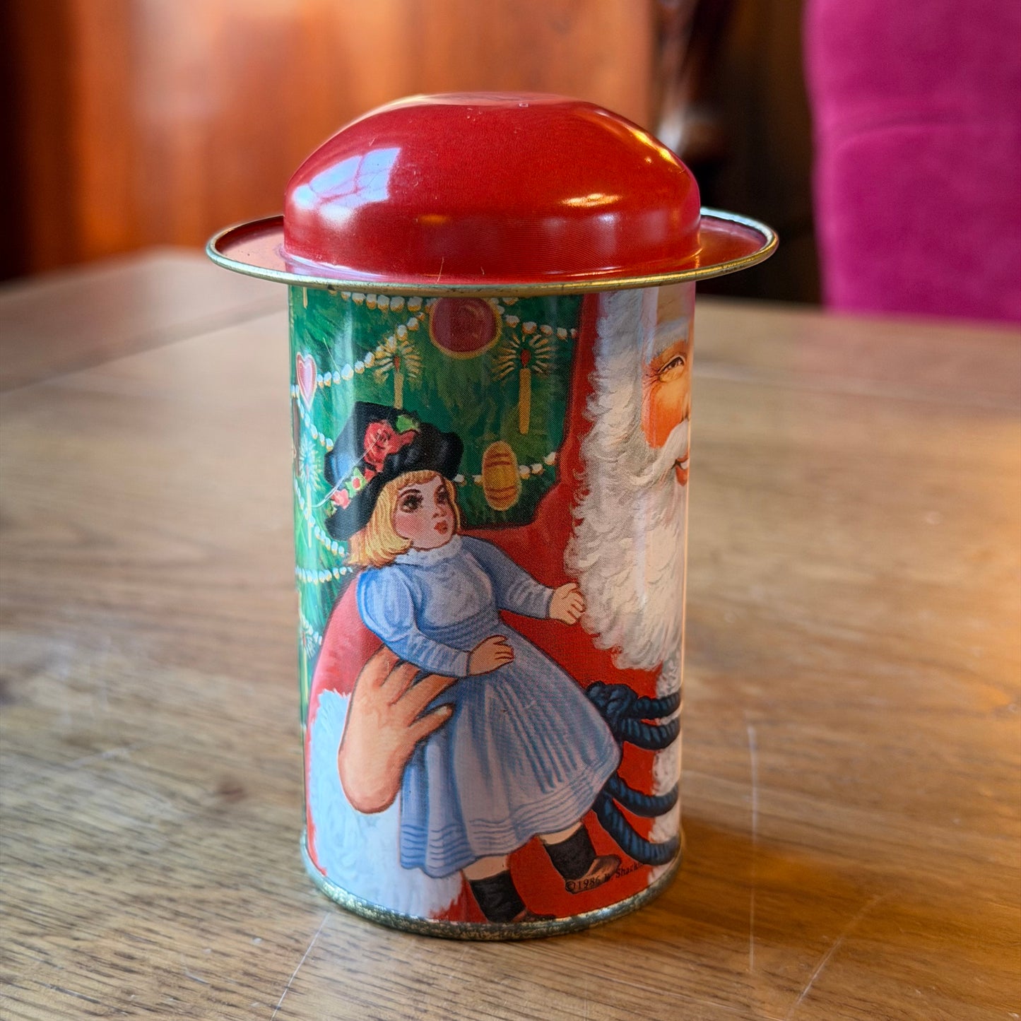 Vintage Santa Claus Blikken Set van 3 – B. Shackman & Co. (1986)