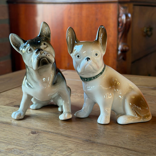 Stel Vintage Porseleinen King Charles Spaniels – Klassieke Staffordshire Stijl – Handbeschilderd