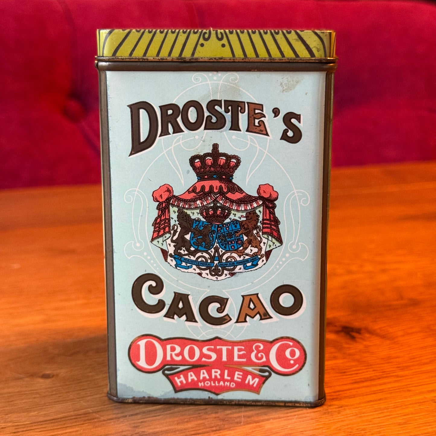 Vintage Blik Droste's Cacao & Chocolade - Verpleegster & Meisjes - Haarlem