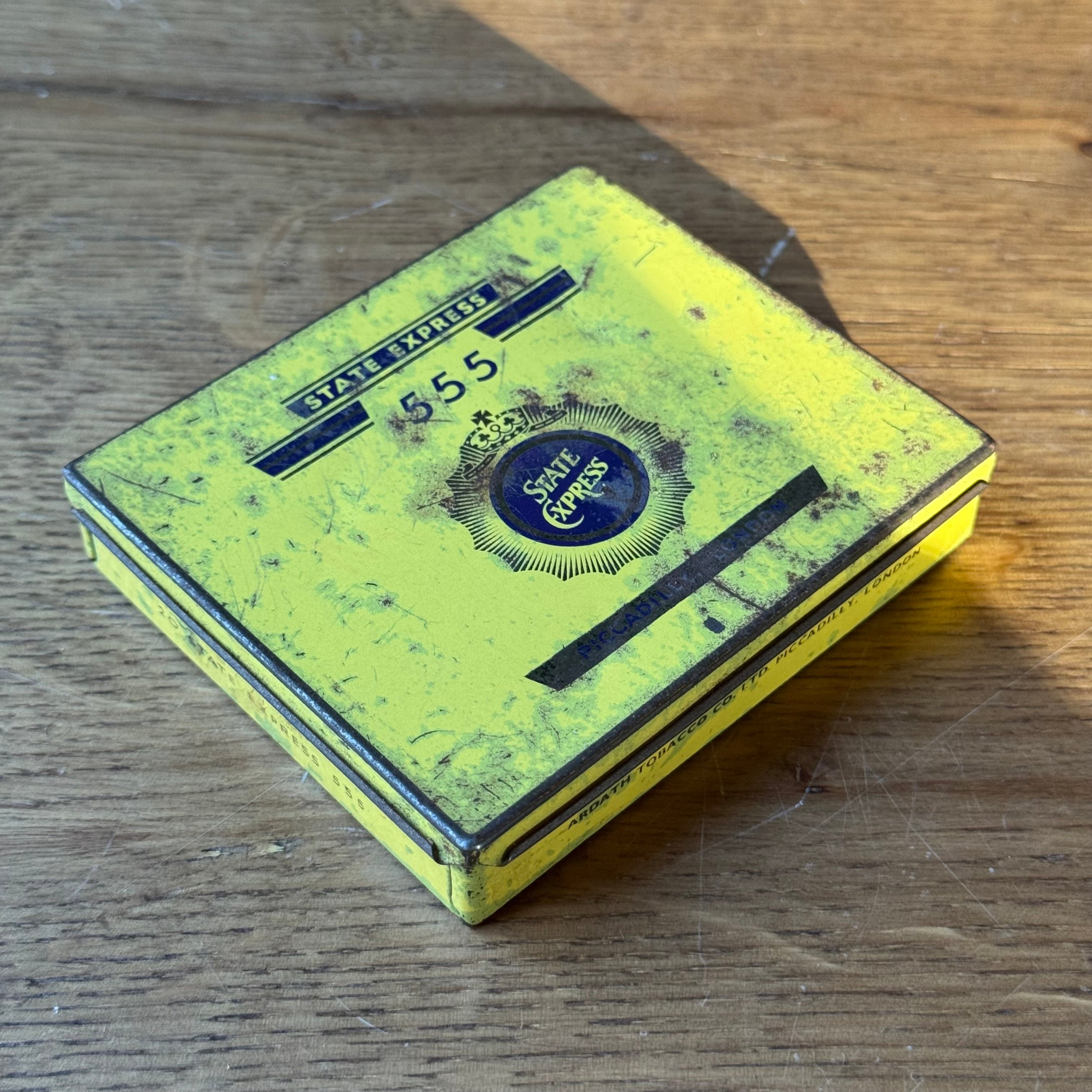 Vintage State Express 555 cigarette tin — Ardath Tobacco London