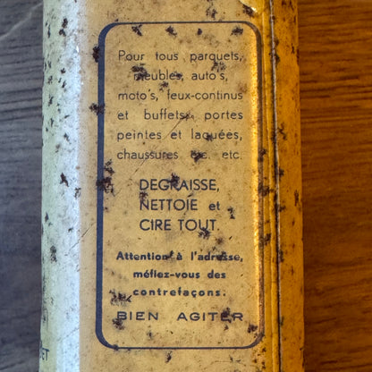 Vintage “Het Bieke” politoerboenwas blik – Wilrijk Antwerpen – vroege 20e eeuw