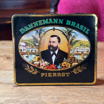 Vintage Dannemann Brasil Tin - Pierrot Cigarillos - Bahia (1960s)