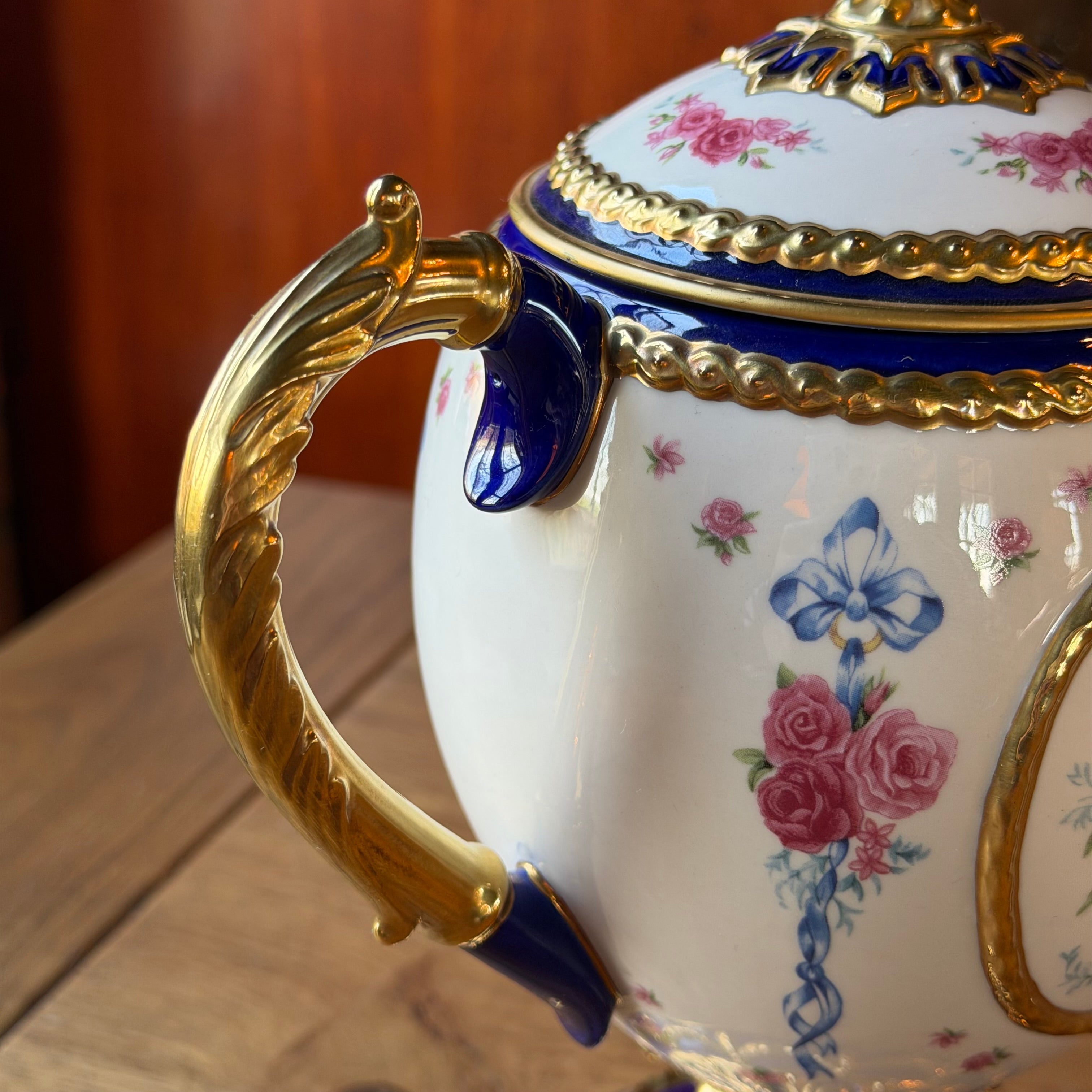 House of Fabergé – The Fabergé Egg Imperial Teapot – decorative porcelain teapot