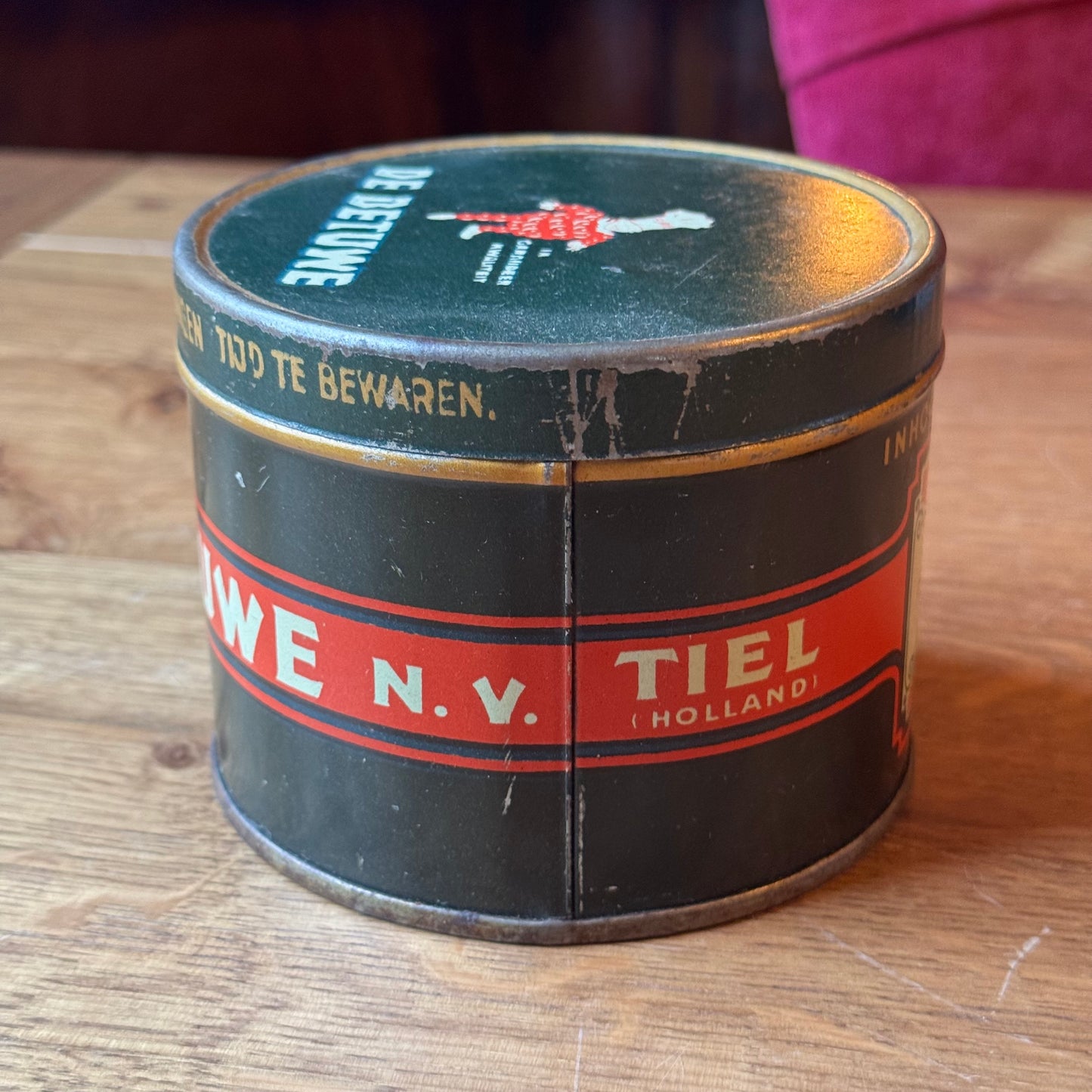 Vintage 'De Betuwe' Blik - Flipje Tiel - Conpura Appelsiroop (Jaren '50)