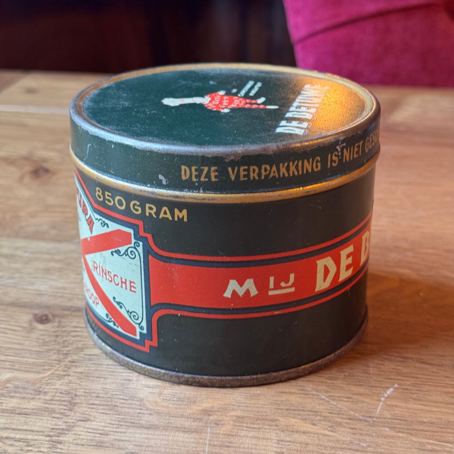 Vintage 'De Betuwe' Blik - Flipje Tiel - Conpura Appelsiroop (Jaren '50)