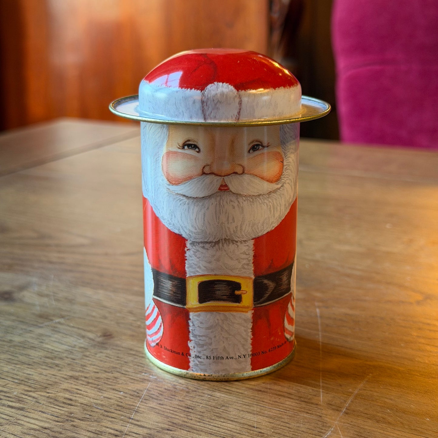 Vintage Santa Claus Blikken Set van 3 – B. Shackman & Co. (1986)