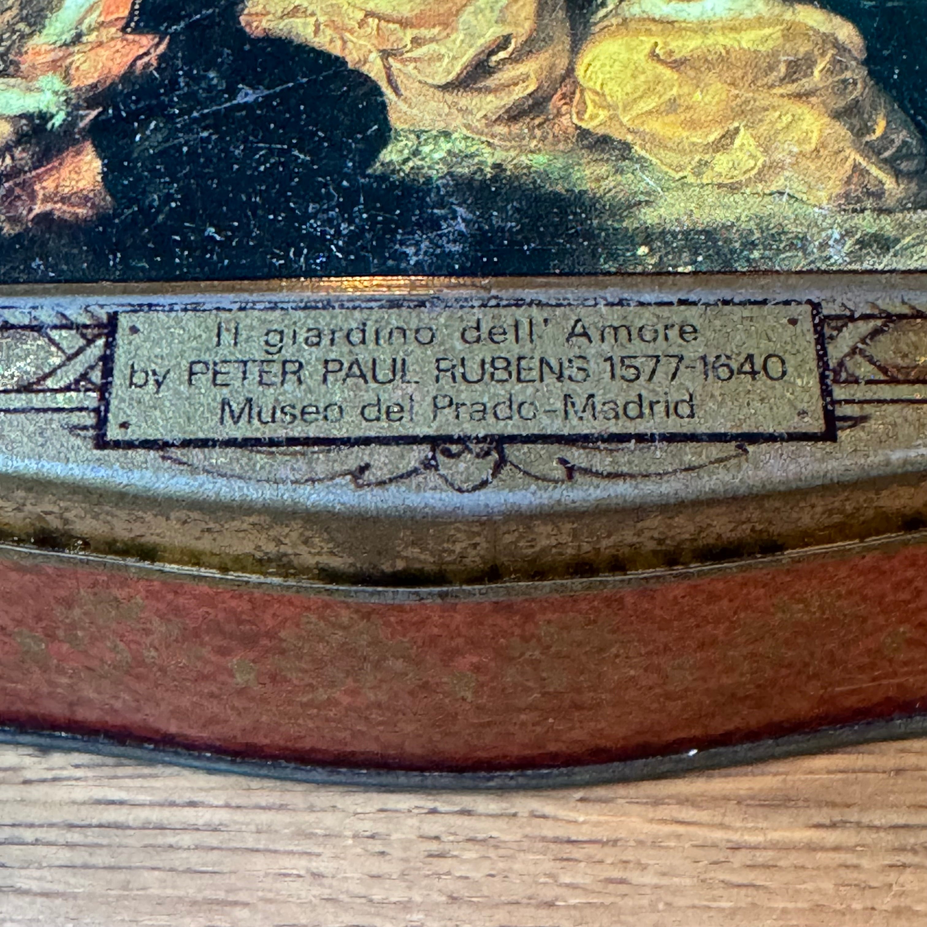 Vintage cookie jar with Rubens print – Il Giardino dell'Amore