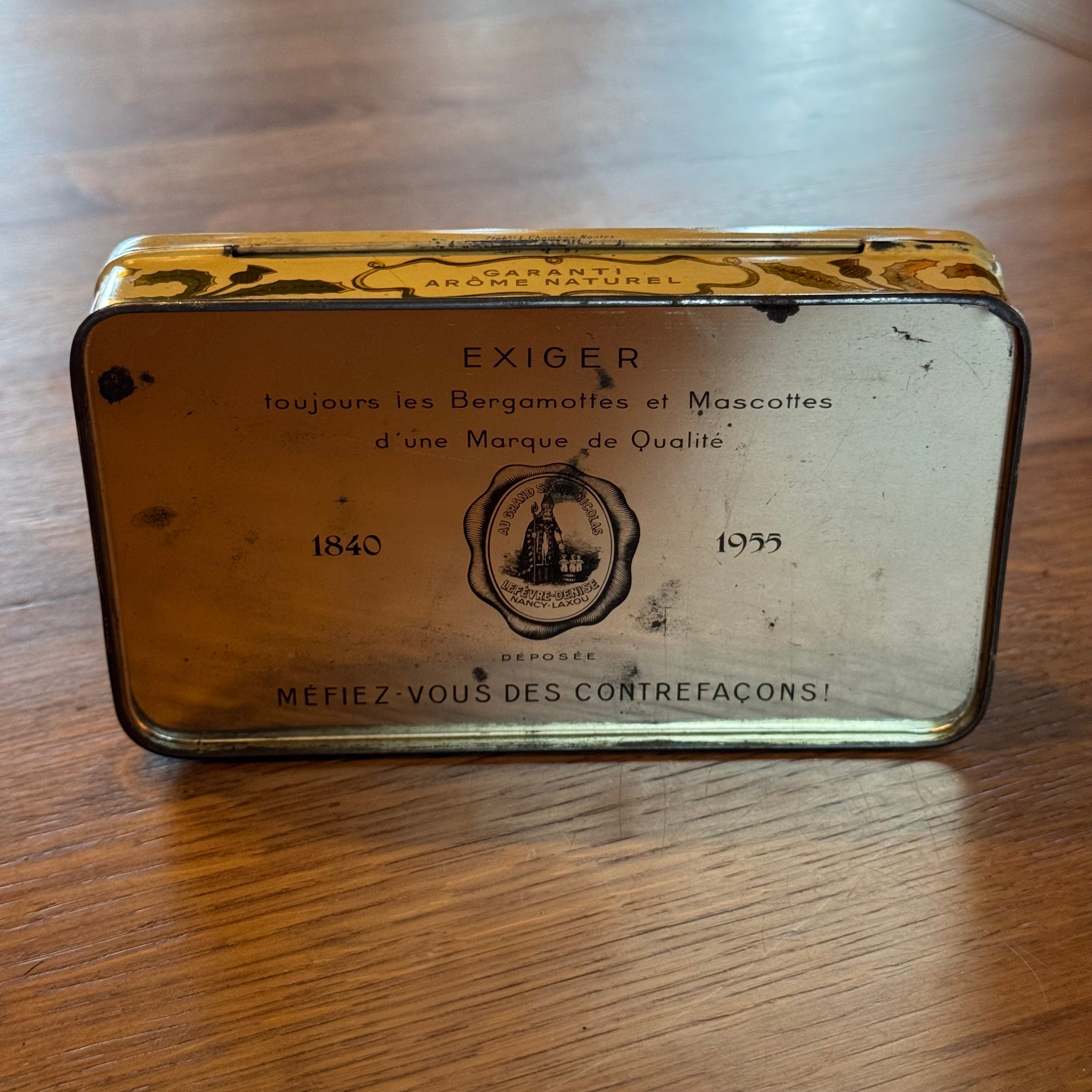 Bergamottes de Nancy can – Lefèvre-Denise – 1955 anniversary