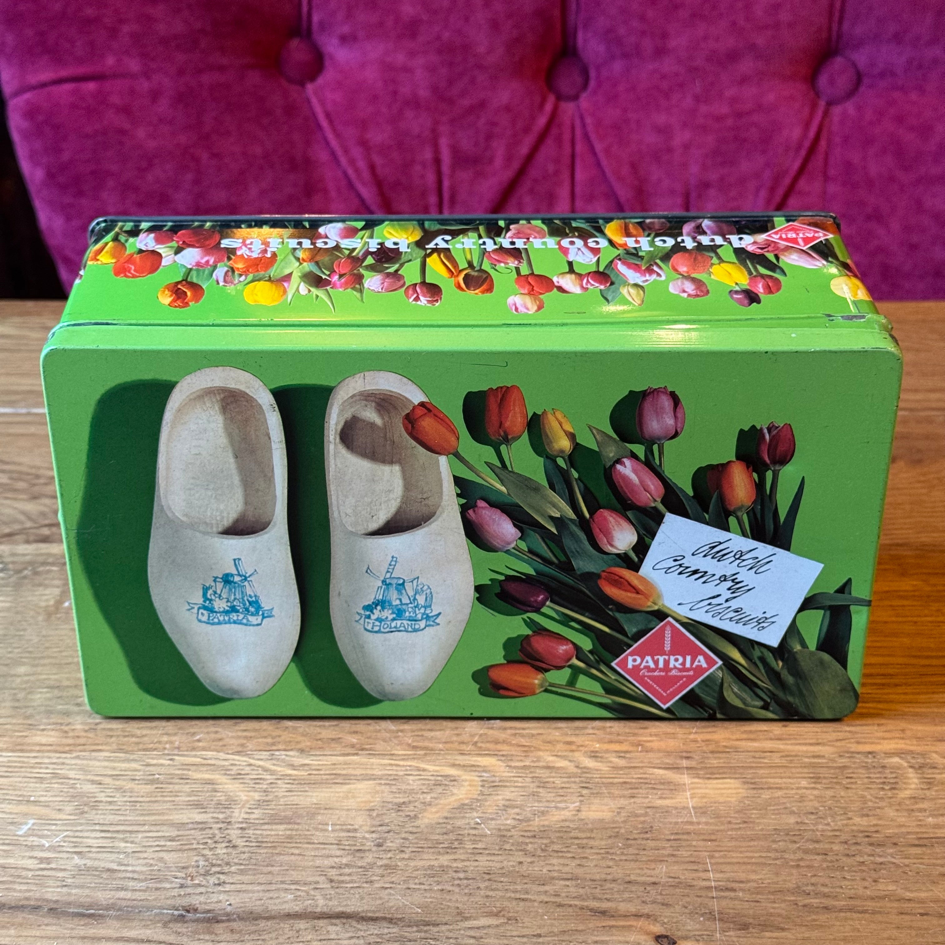 Vintage Patria Dutch Country Biscuits Tin – Clogs &amp; Tulips