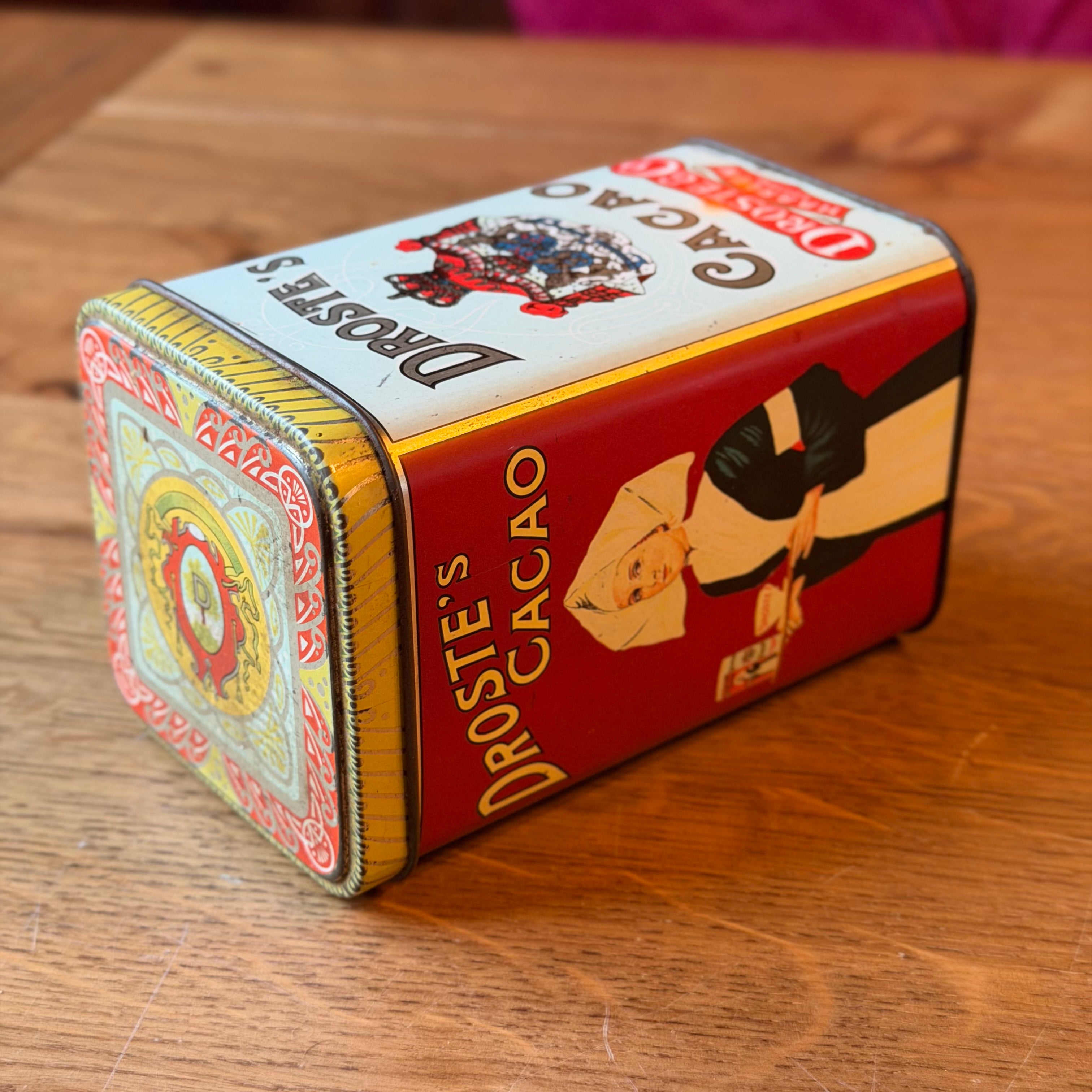 Antike Kakaodose von Droste mit aufrechtem Deckel – Haarlem