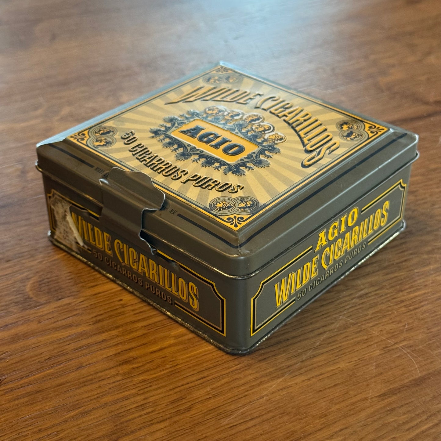 Agio Wilde Cigarillos blik – 50 Cigarros Puros – ca. 1960–1970