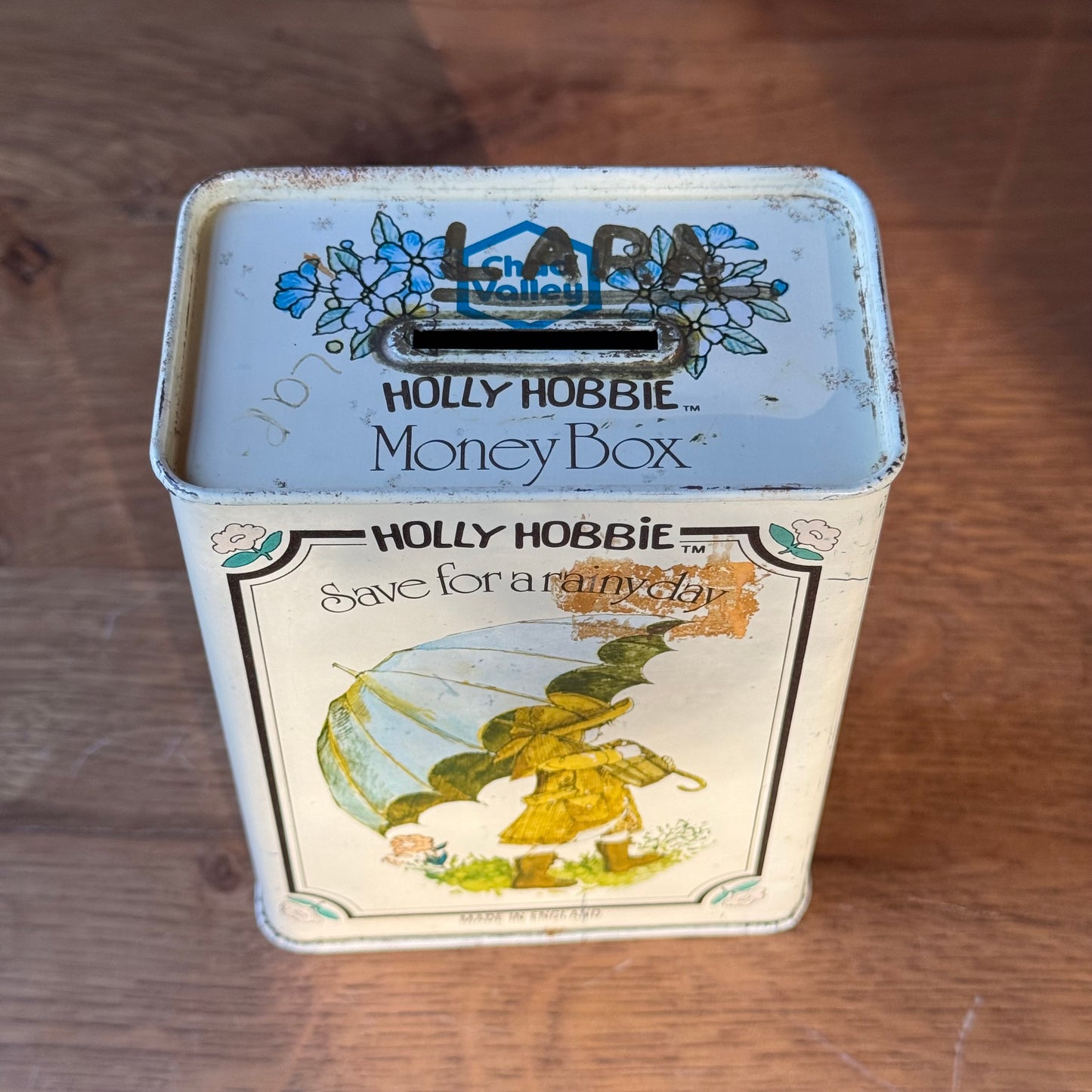 Vintage Holly Hobbie Spaarblik – England 1970s
