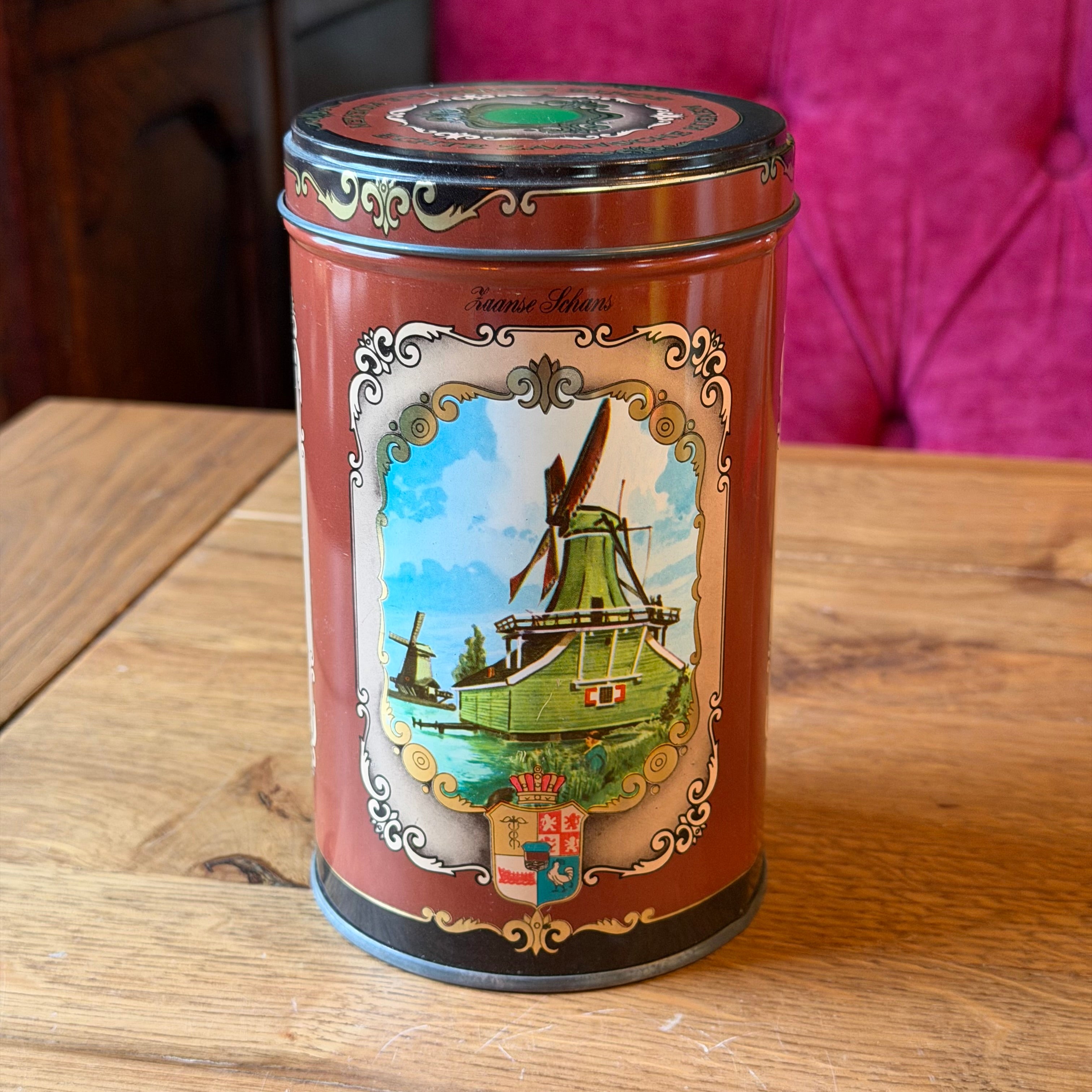 Albert Heijn cookie tin Real Zaansche Cookies with Zaan scenes
