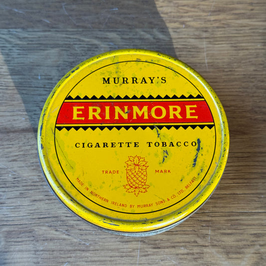 Vintage Murray’s Erinmore Tabaksblik – Ronde Gele Tin