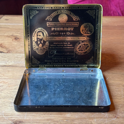 Vintage Dannemann Brasil Tin - Pierrot Cigarillos - Bahia (1960s)