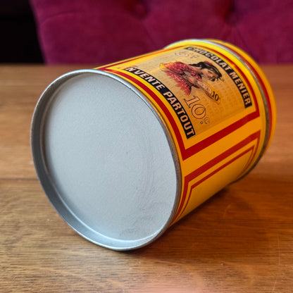 Vintage Blik Chocolat Menier - Geel - Firmin Bouisset Meisje